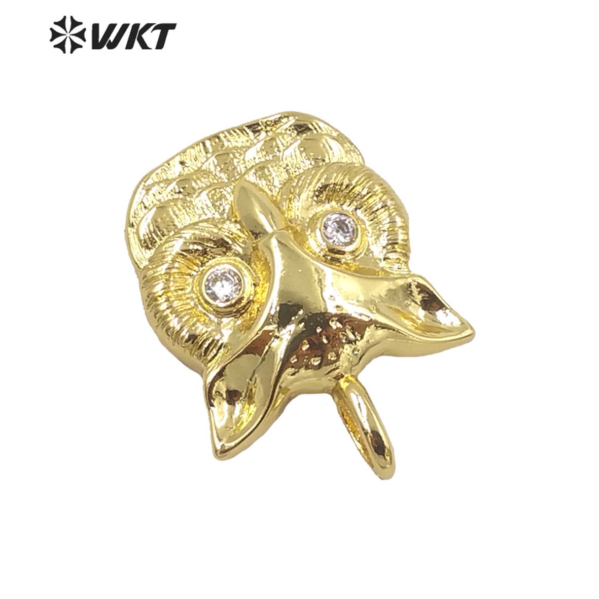 WT-MP214 Wholesale Lovely Full Gold Plated Eagle Pendant for Necklace Design Unisex Popular Metal DIY Jewelry Animal Pendant