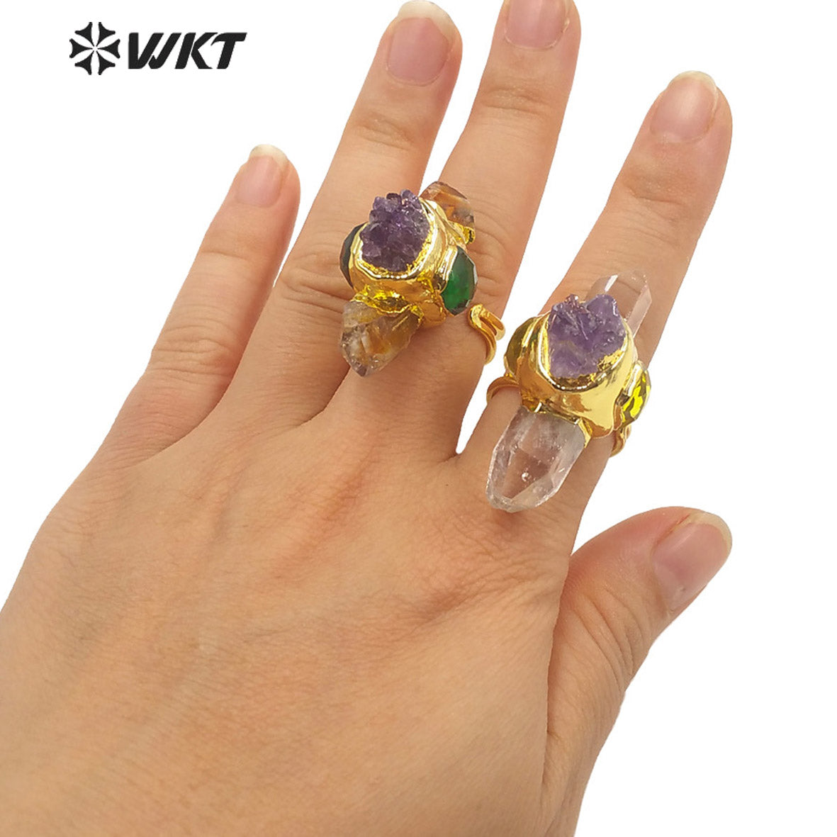 WT-R376 2021 Fashion Jewelry Exclusive Precious Natural Gemstone Ring Fashion Lady Unique and Dignity Style Ring As Gift