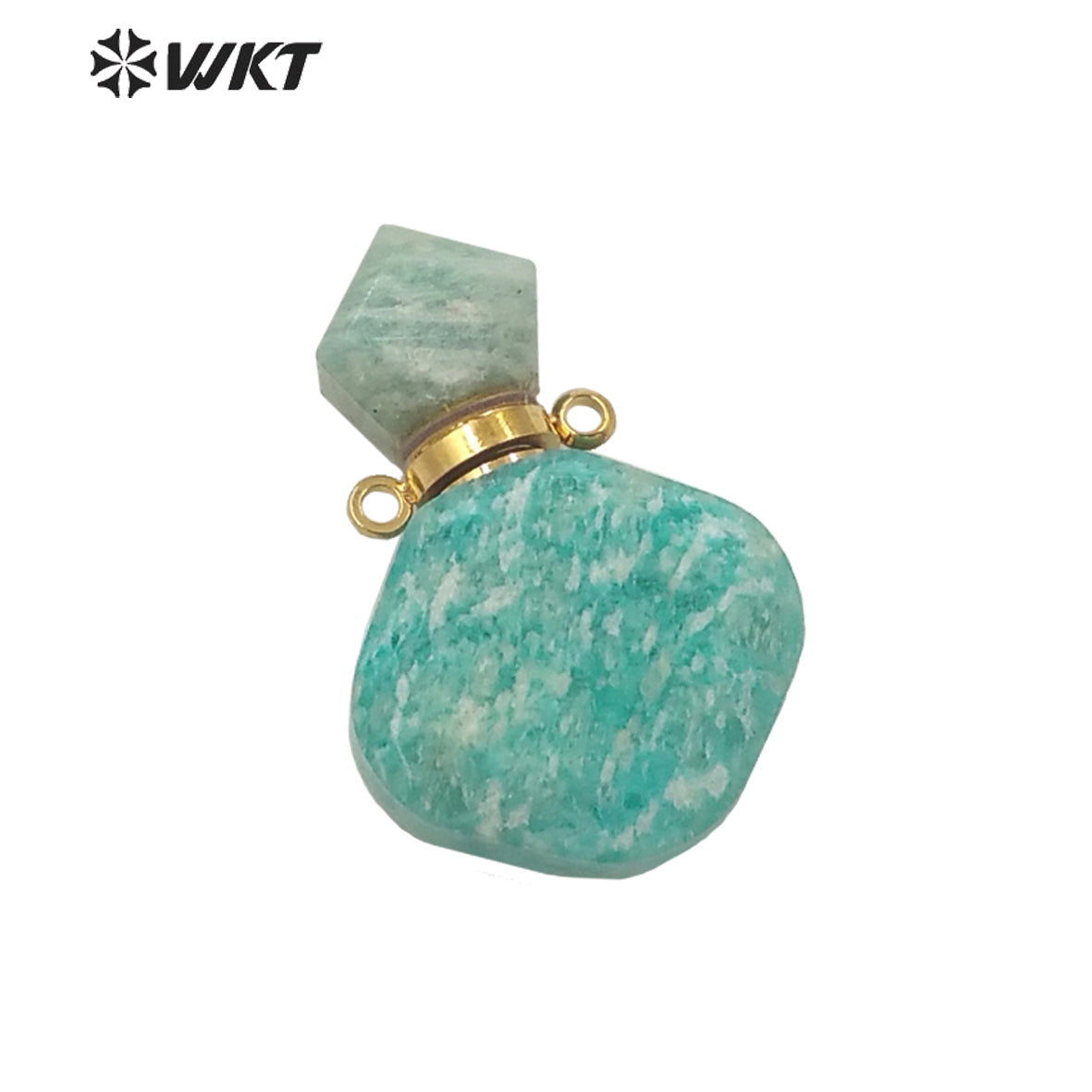 WT-P1673 Newest Charming Elegant Small Size Natural Stone Perfume Bottle Pendant for Necklace Women Stone Made Bottle Pendant
