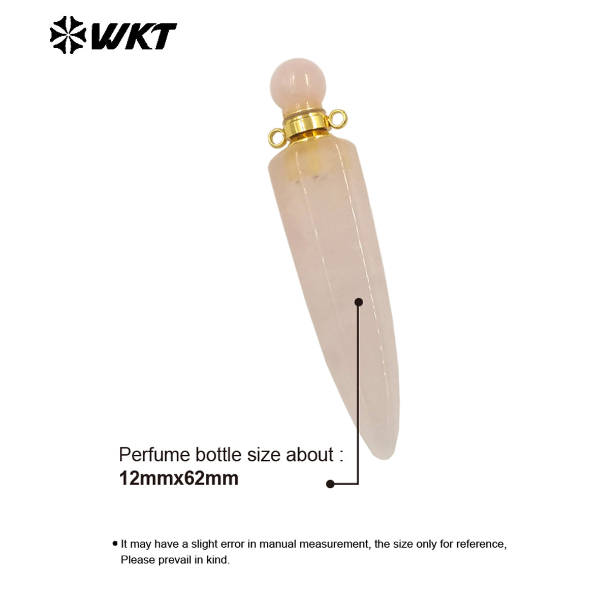 WT-P1984 Wholesale Fashion Gold Plated Long Bullet Shape Natural Lapis Amethyst Quartz Stone Made Women Perfume Bottle Pendants