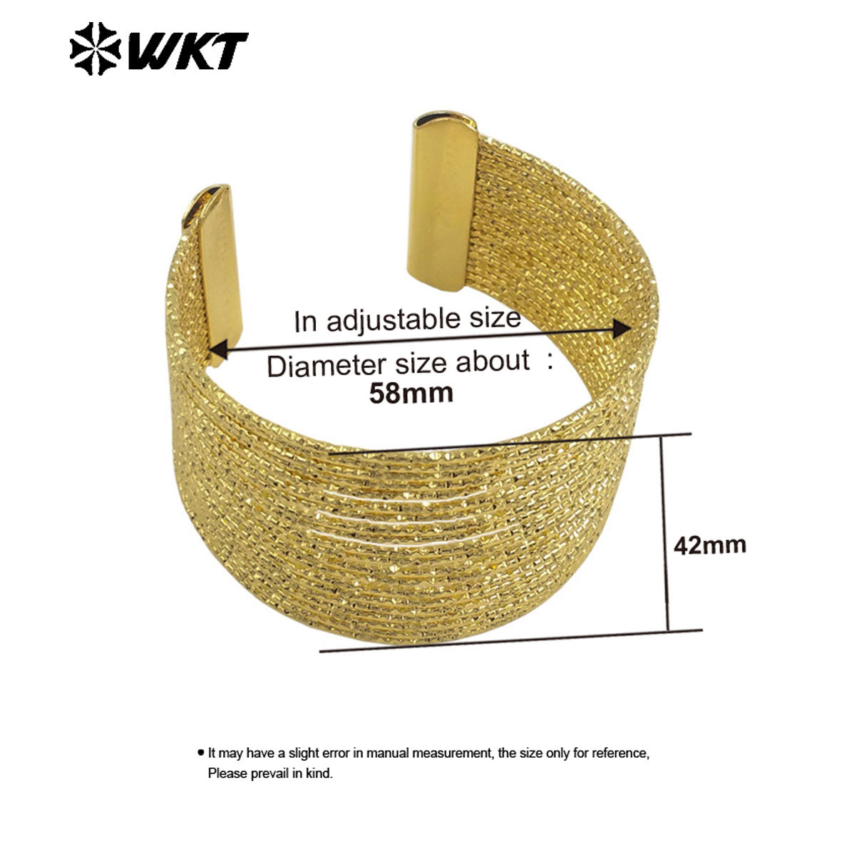 WT-JF356 Wholesale Yellow Brass Gold Plated Women Bangle Simple Design Fine Lines Classic Style Fashion Jewelry Adjustable
