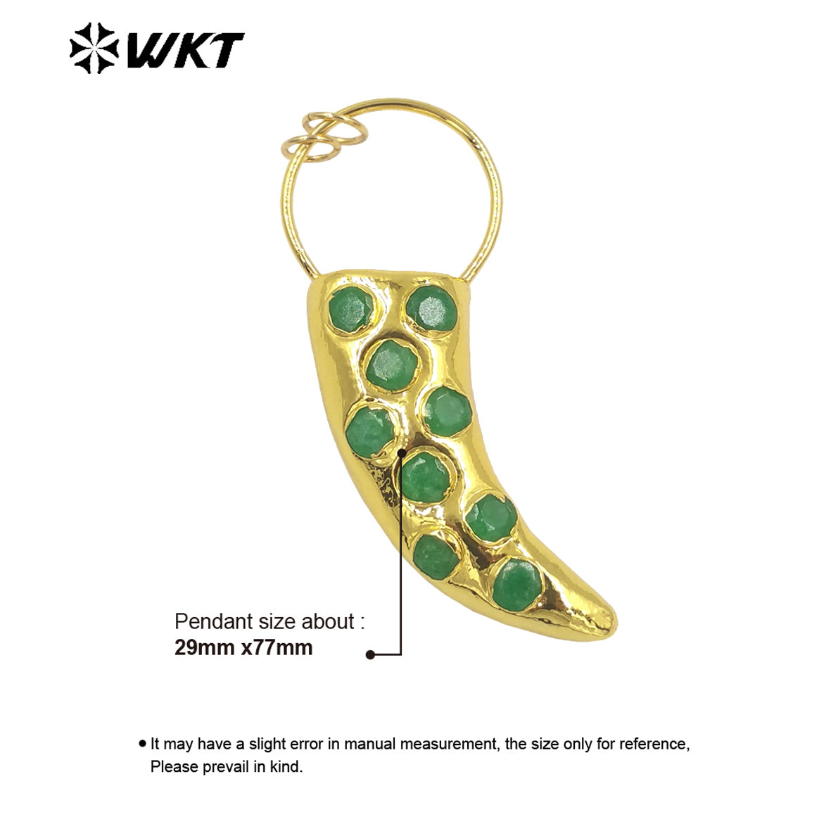 WT-JP296 Design Vintage Pearl Jade Pendant Elegant Pendant with 18k Real Gold Plated Women Pearl Pendant