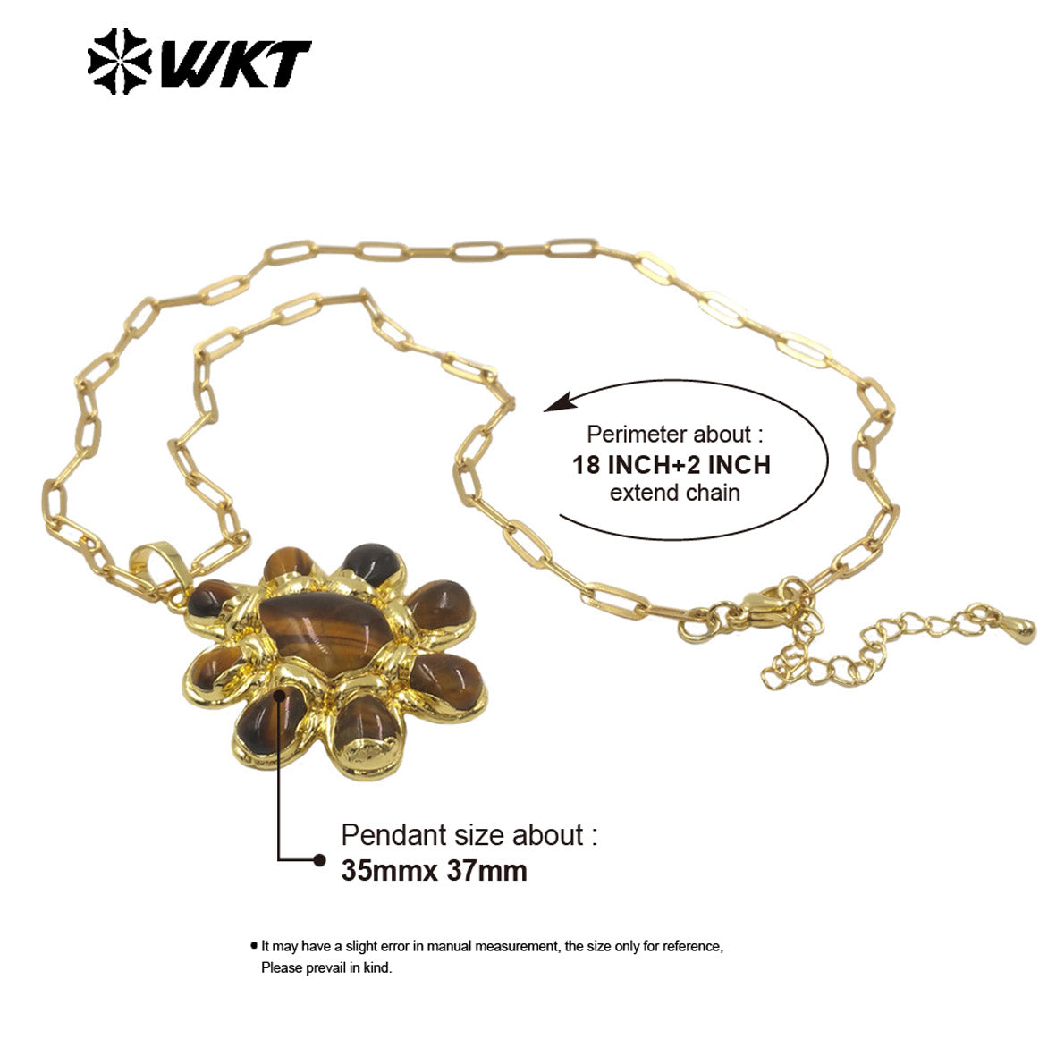 WT-N1528 High Quality Gold Electroplated Amethyst Natural Gemstones Pendants Necklaces For Women Unique Jewelry Present