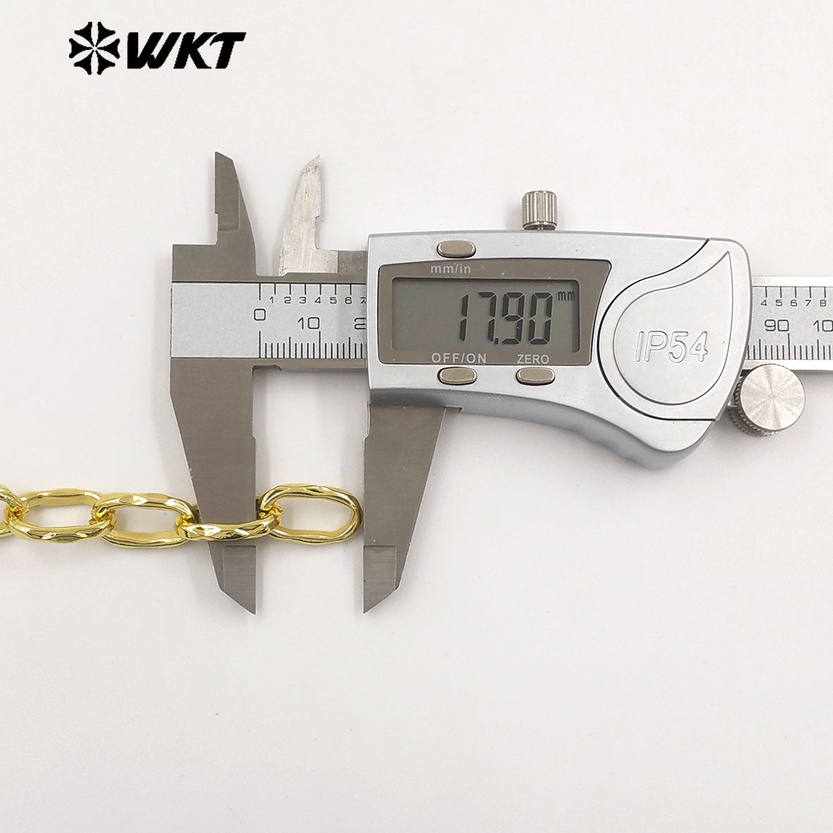 WT-BC275 10Meters Wholesale Gold Plated On Yellow Brass Irregular Rectangle Metal Link Chains As Trendy Necklace Accessories