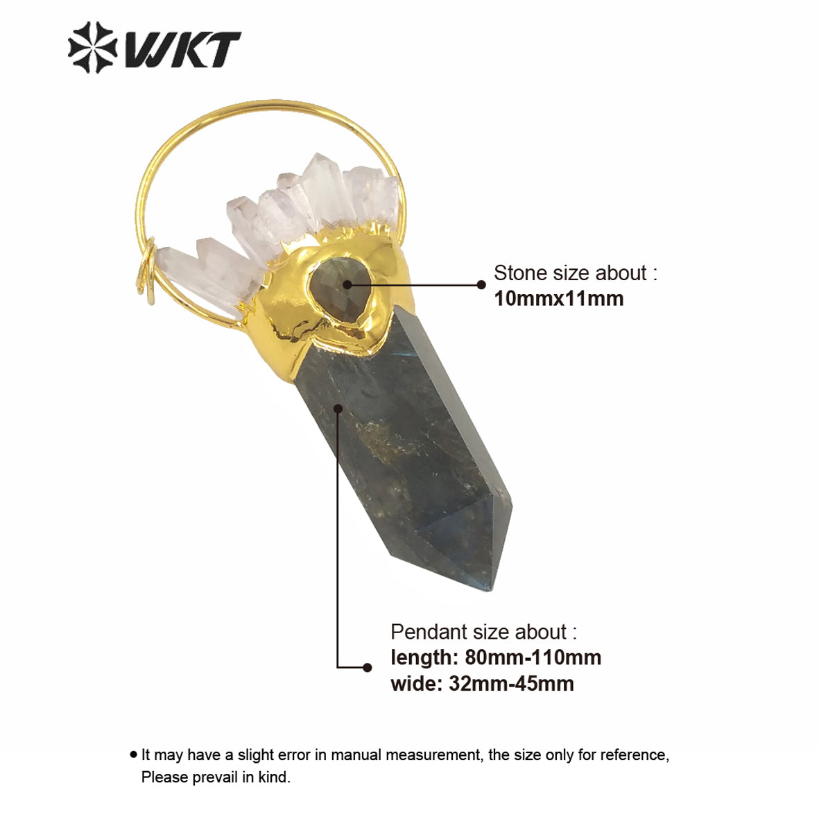 WT-P1585 Amazing Energy Natural Spirit Point Labradorite Point Pendant Gorgeous Crystal Big Statement Stone Pendants