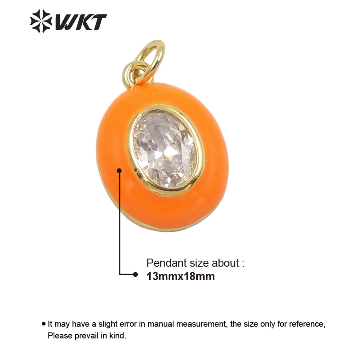 WT-MP236 Colorful and Fashion Jewelry Drop Oil on Cz Stone Very Nice Pendant and Fine Jewelry Pendant As a Gift for Party