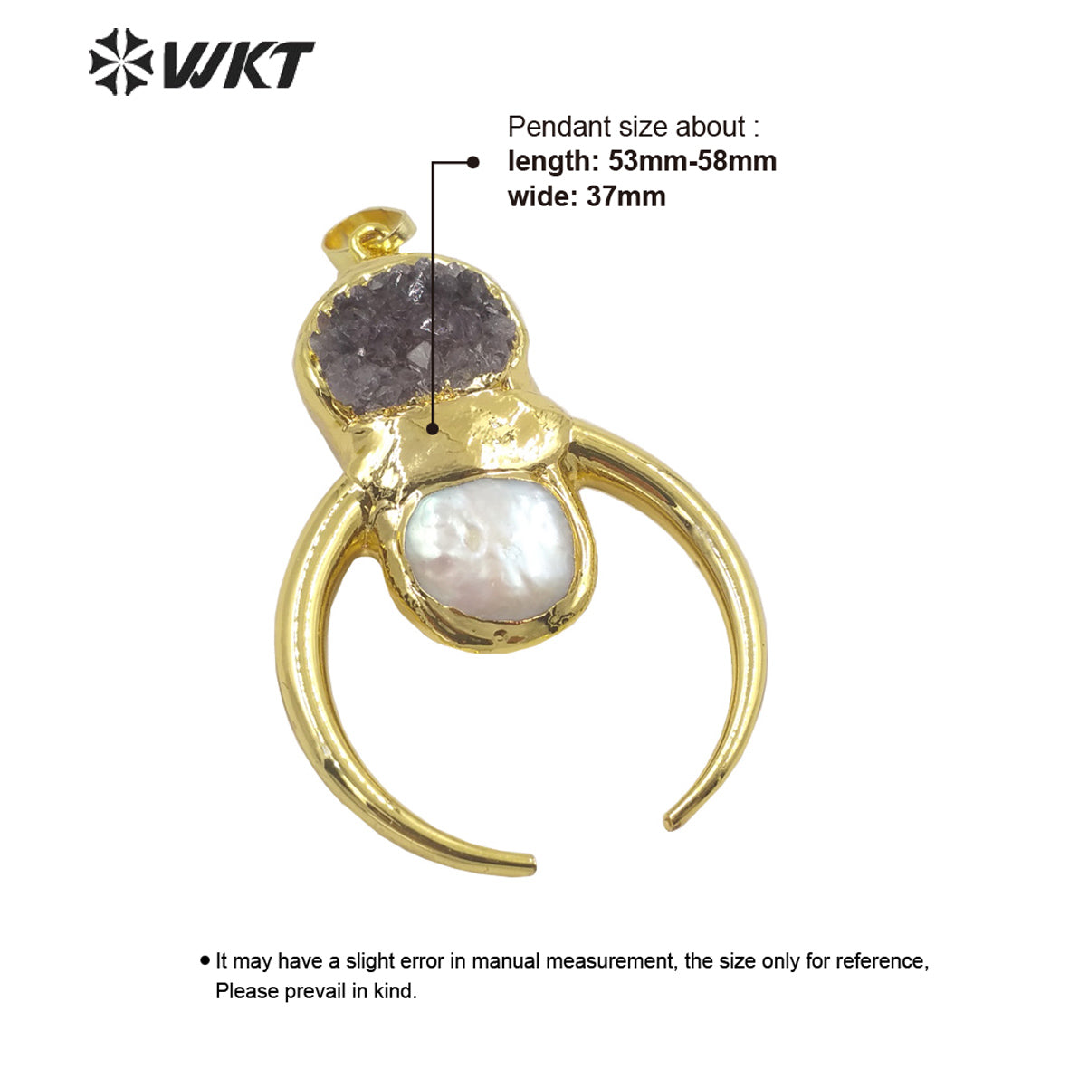 WT-P1721 2021 Fashion Amethyst Jewelry Pendant Beautiful Fine Jewelry Pendant As a Gift for Women so Fantastic for Party