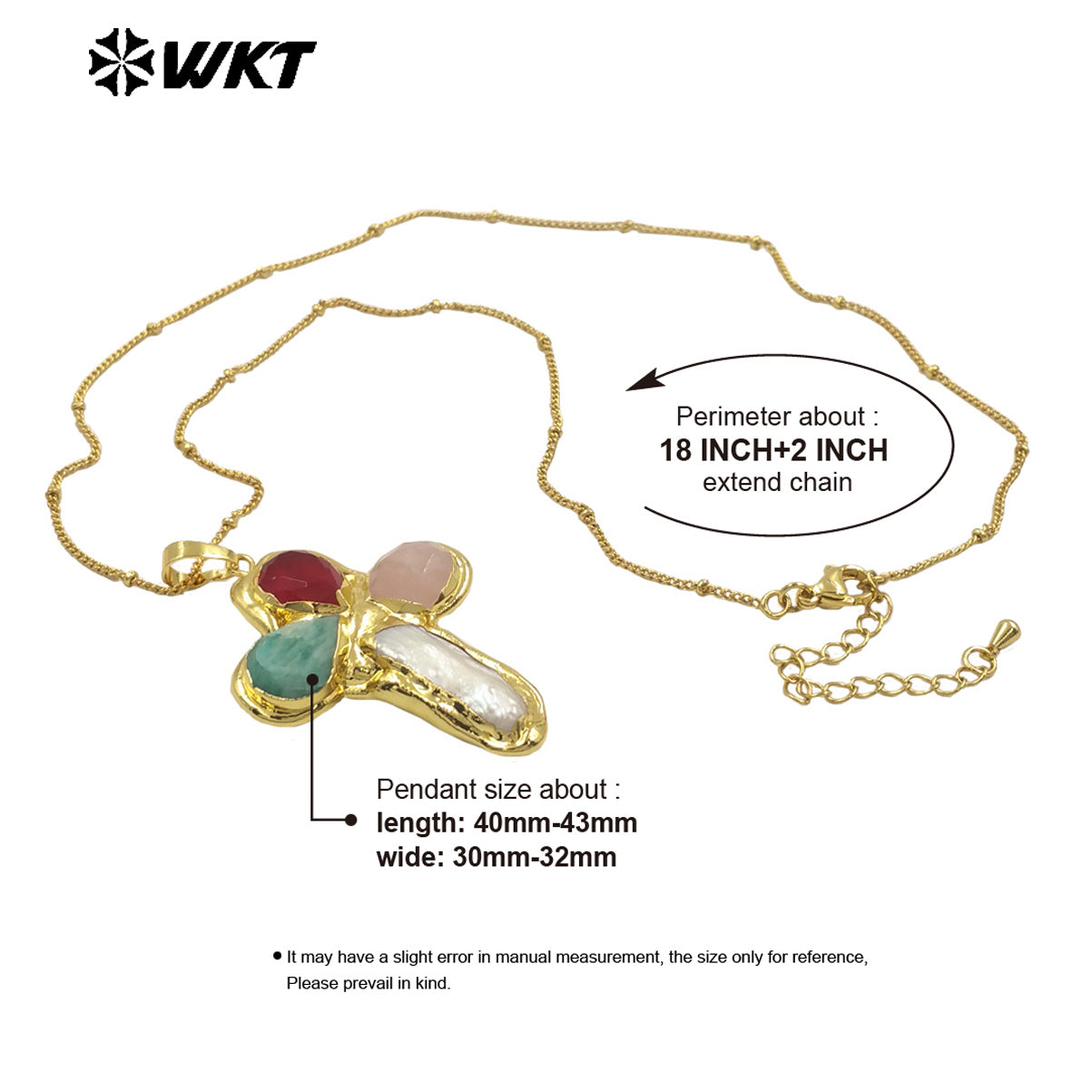 WT-JN284 Lastely Populared Design Necklace With 18k Gold Plated for Women Precious Birthday Gifts