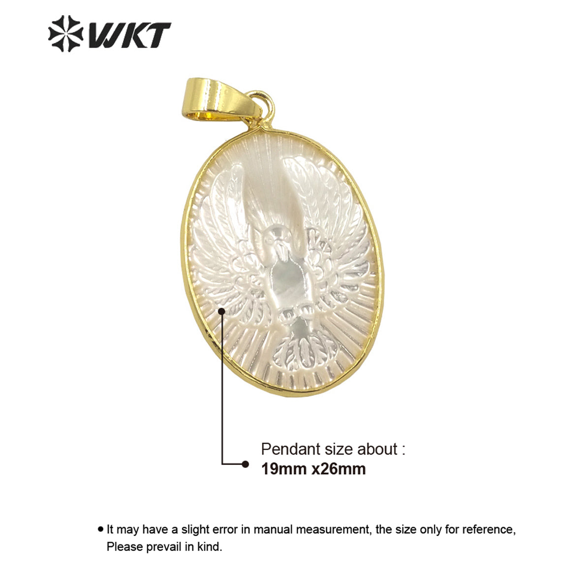 WT-JP301 Vintage Round Pearl Pendant Engraving Eagle Design Fashion Pendant Women Jewelry Accessories Pearl Pendant