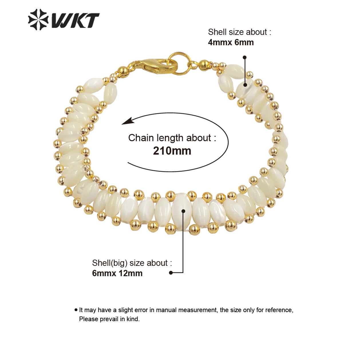 WT-MPB080 Wholesale Newest Natural White Shell Bracelets Lady Handmade Beads Bracelet Bohemian Women Bracelets