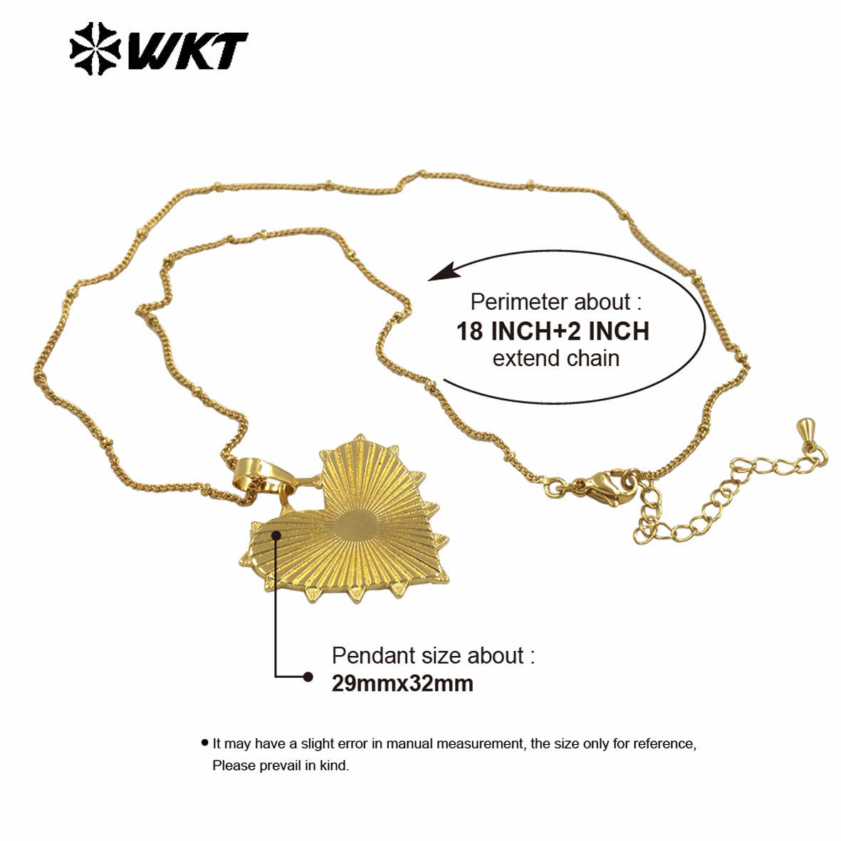 WT-N1481 Wholesale Fashion 18K Gold Plated Lovely Metal Charms Necklace Women Jewelry Match