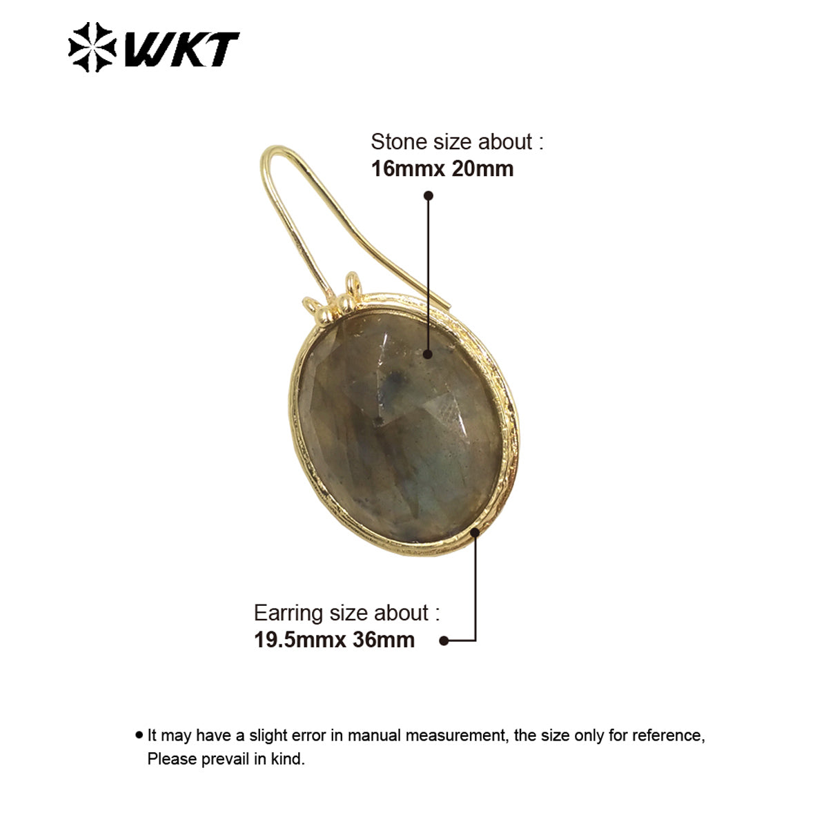 WT-E728 Amazing Colorful Long Charming Pendant Earrings Women 18k Gold Birthday Amethyst Gemstone Earrings in Drop