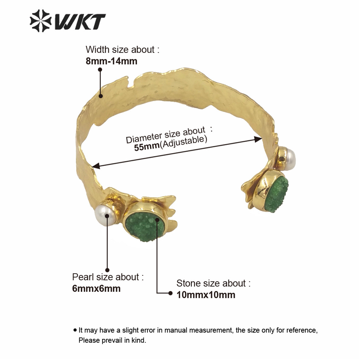 WT-B565 Wholesale Women Gold Electroplated Double Druzy Stone Bangle New Popular Irregular Gold Brass Druzy Quartz Stone Bangle