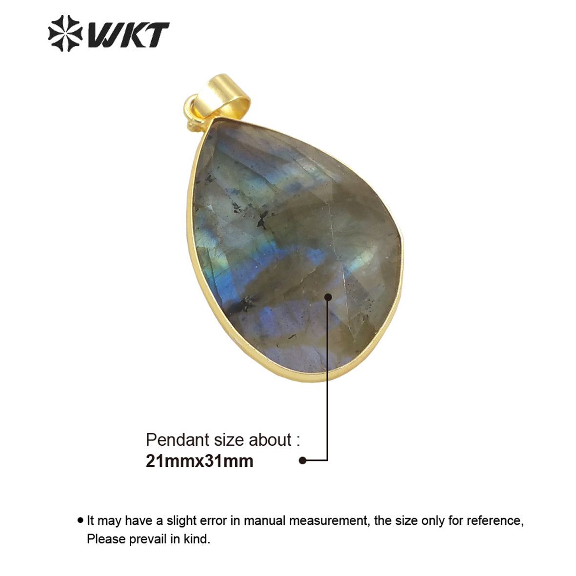 WT-P1736 Best Labradorite Pendant European Natural Fashion Jewelry Pendant Luxury Stone and Fine Jewelry As Gift for Women
