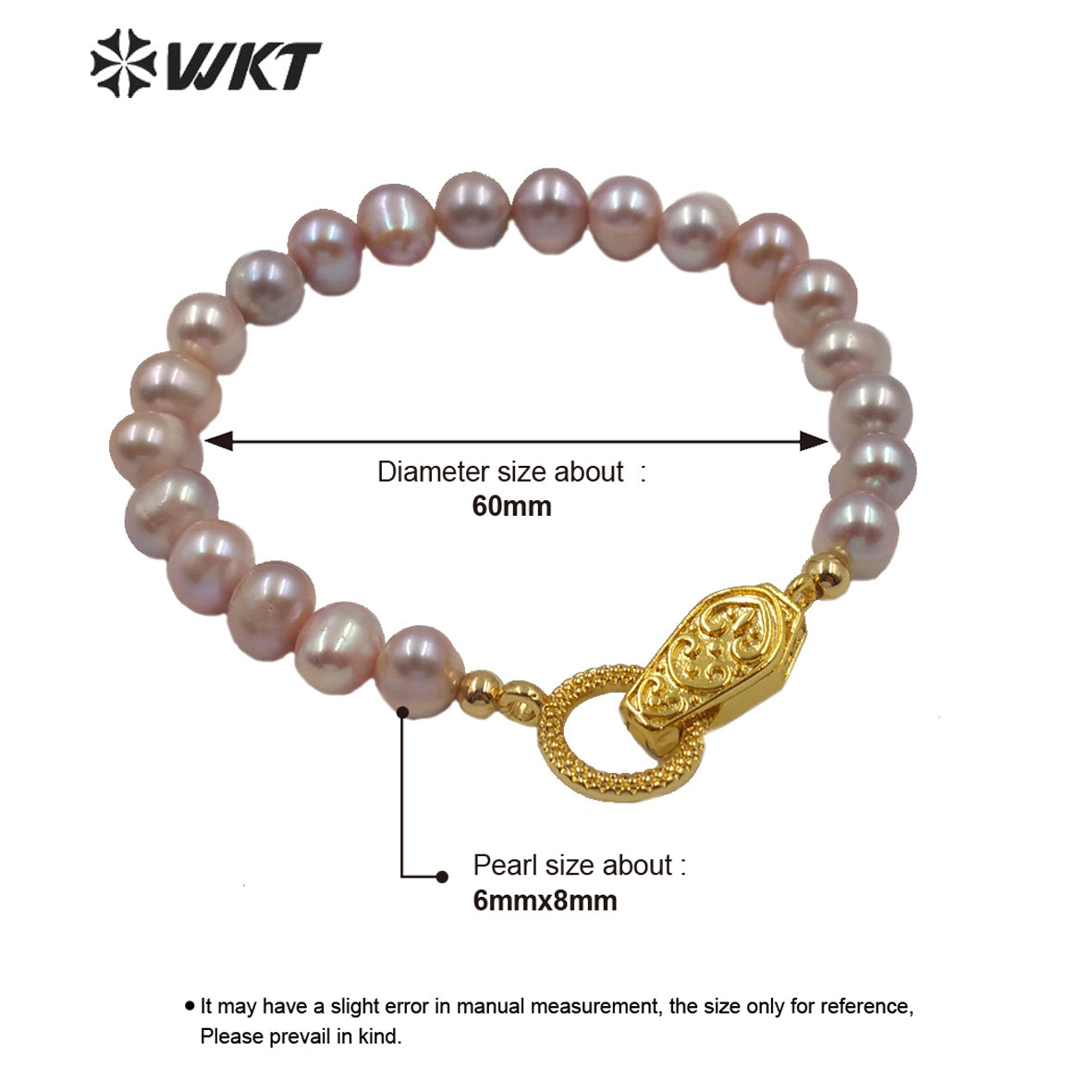 WT-MPB002 Wholesale Freshwater Pearl Beads Magnetic Clasp Bracelet White Pearl Bracelet Lady Elegant Jewelry Pearl Bracelet