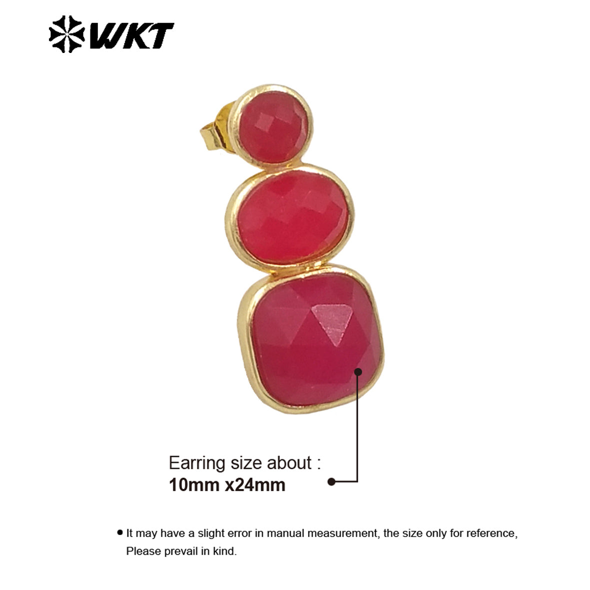 WT-E754 WKT Precious Triple Stone Assemble Handmade Setting Natural Amethyst Lapis Long Dangle Geometric Lady Earrings