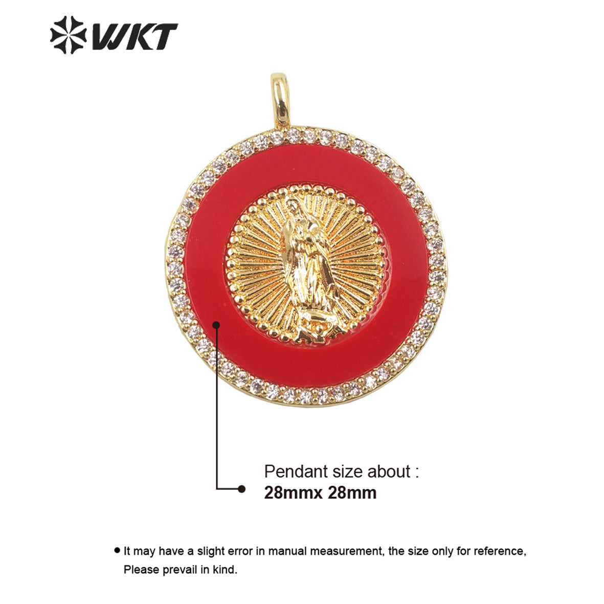 WT-MP272 Newest Vintage Style Ball Shaped Natural Malachite Stone &Cubic Zircon Madonna Design Pendant