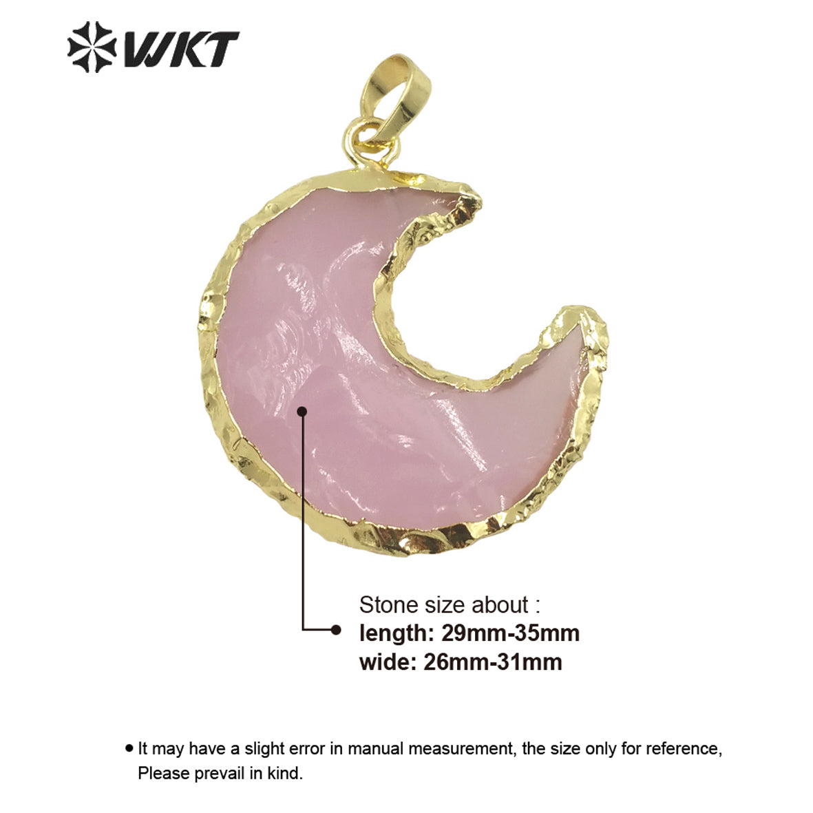 WT-P1725 2021Fashion pink Opal Pendant Natural Fashion Jewelry so Cute Pendant Luxury Stone Fine Jewelry As Gift