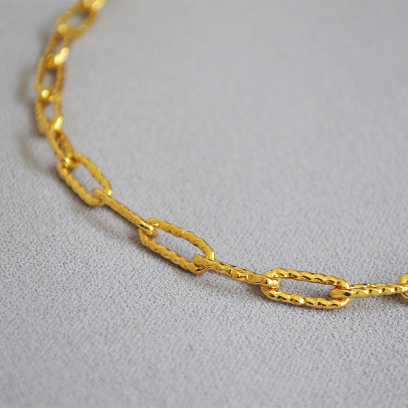 BFN013 Wholesale 18k Real Gold Plated Resist Tarnishable Fashion Lady Chain Necklace Hiphop Style Casual Necklace