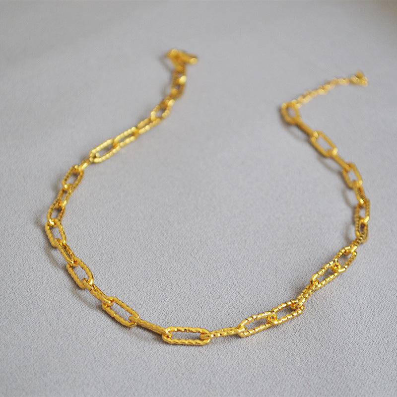 BFN013 Wholesale 18k Real Gold Plated Resist Tarnishable Fashion Lady Chain Necklace Hiphop Style Casual Necklace