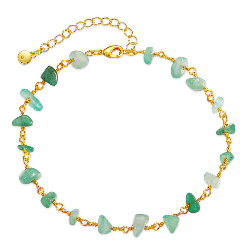 WT-B637 WKT Lovely Trendy Gift for Women Star Shaped Lucky Bracelets Natural Colorful Gemstone Opening Bracelets