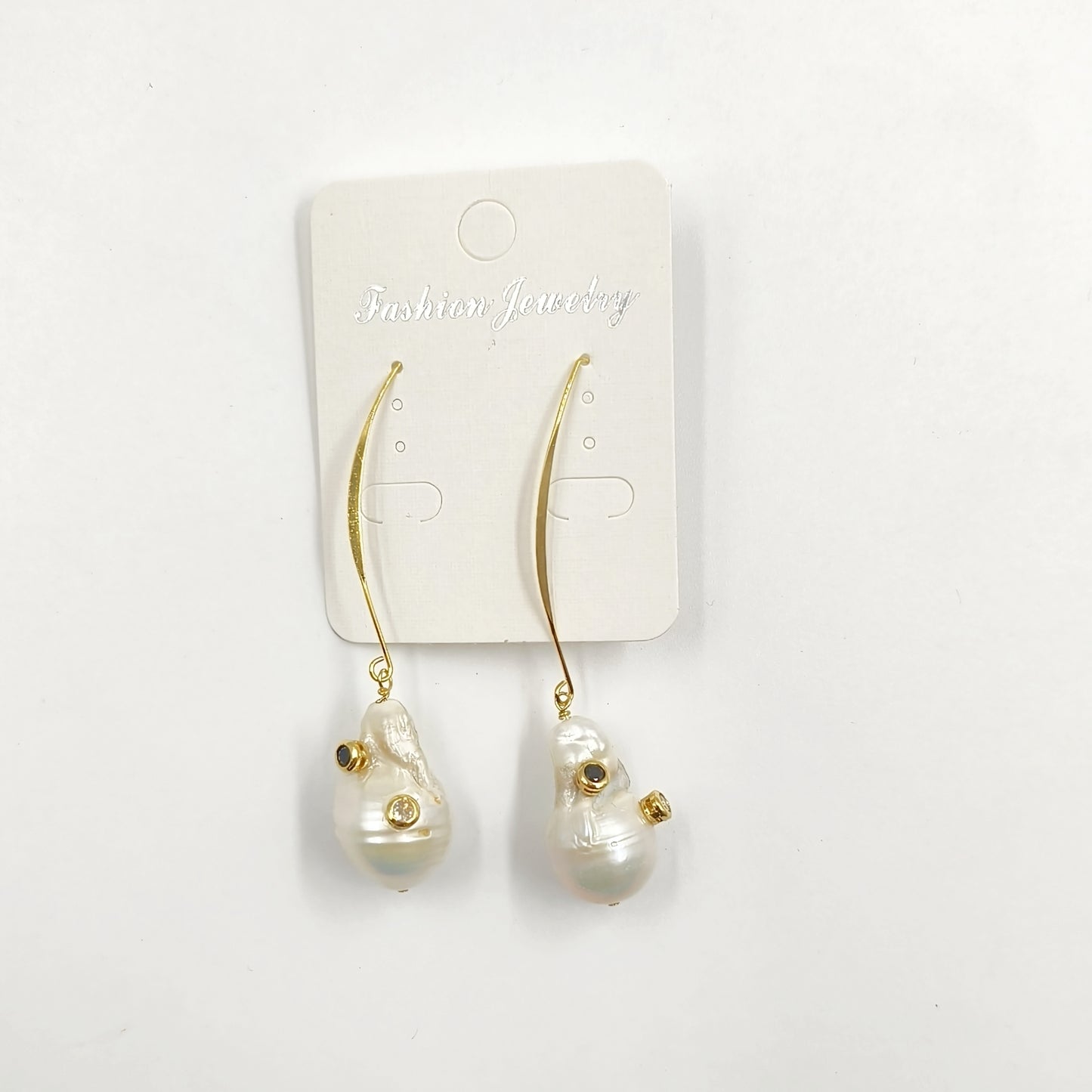 WT-E527 New Arrival Fashion Vintage Trendy Gift for Women Baroque Pearl Powders Are Available Stone Stallite Quartz Earring