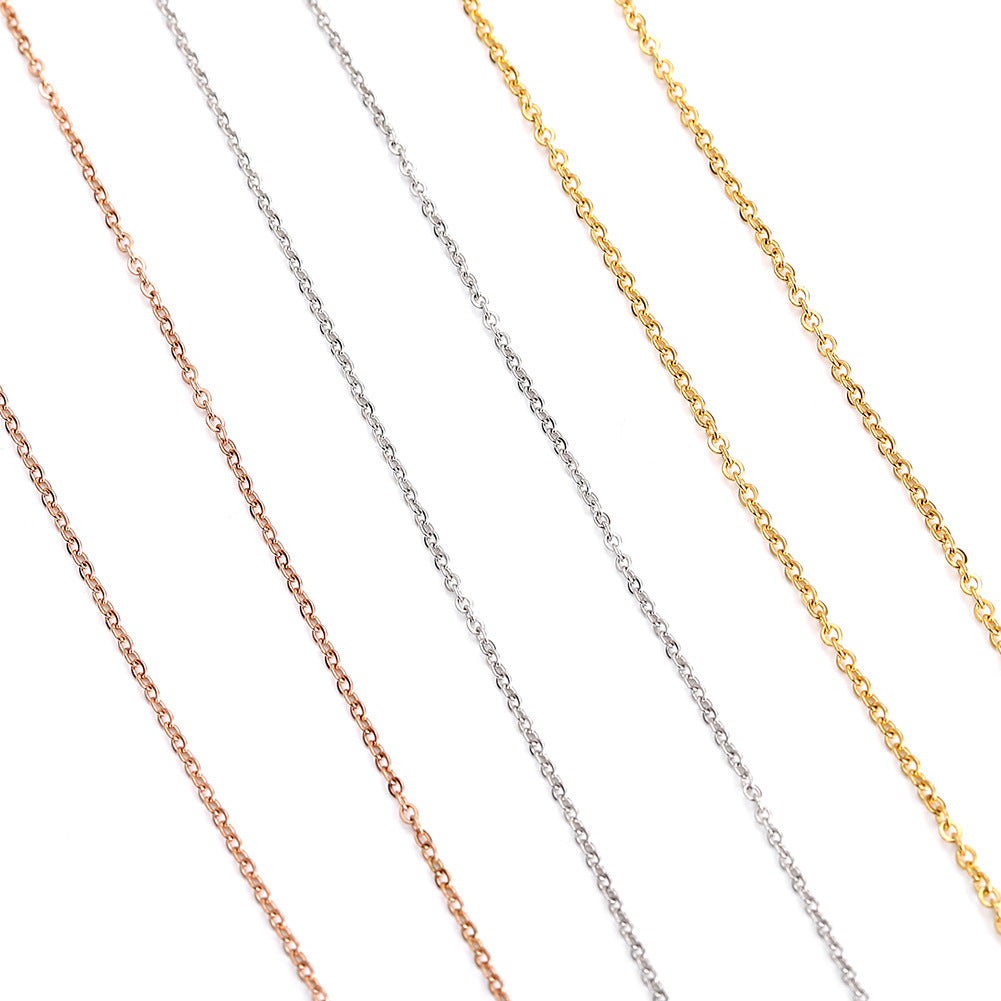WT-BC196 Newest Fashion 18k Real Gold Plated Brass Chain Yellow Brass Sell by Meters Oval Shape Handmade Bead Chain