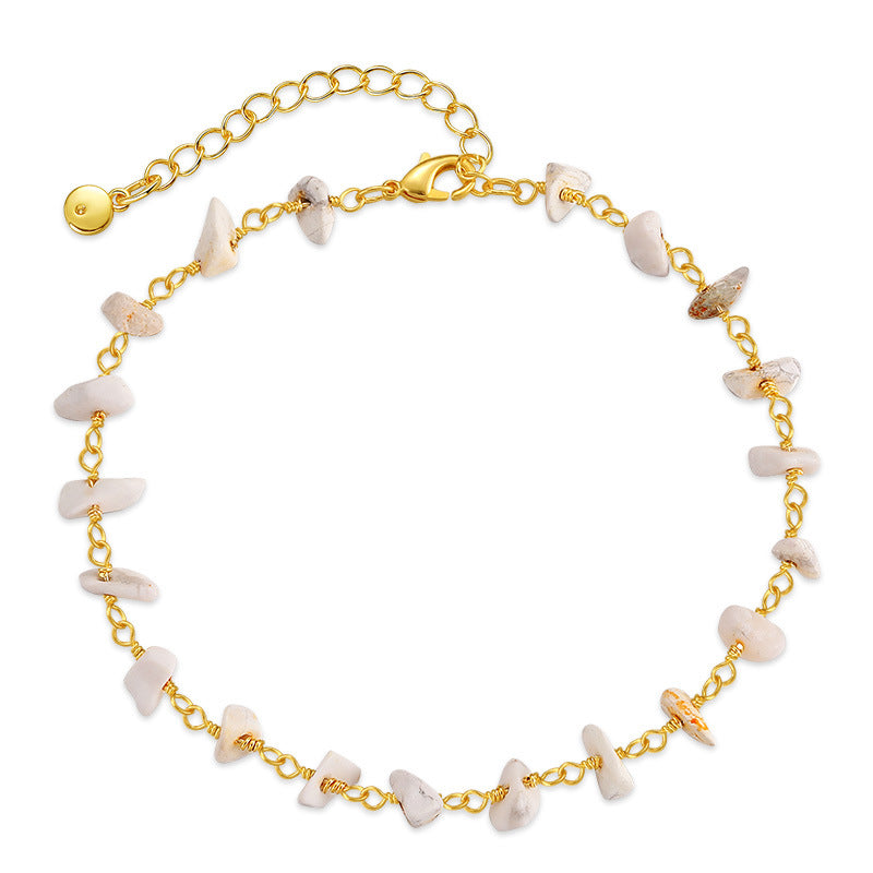 WT-B637 WKT Lovely Trendy Gift for Women Star Shaped Lucky Bracelets Natural Colorful Gemstone Opening Bracelets