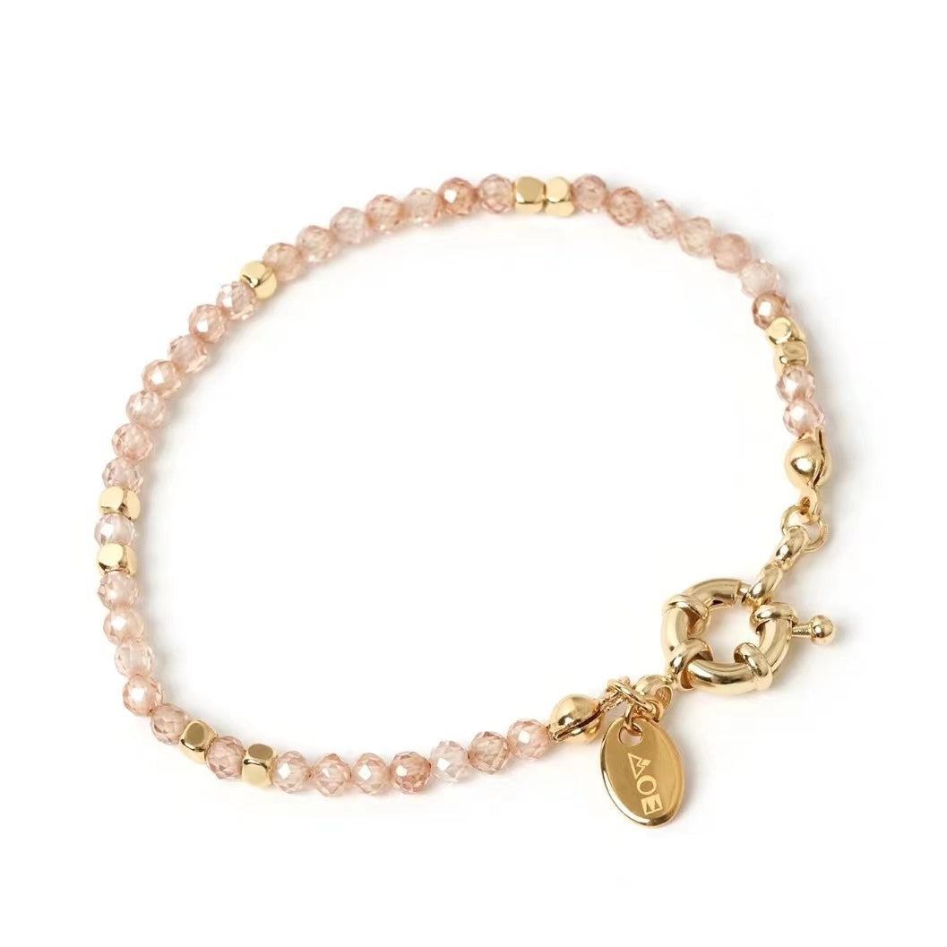 WT-B638 WKT Lovely Fashion Design Trendy Gift for Women Gemstone 6.5inch Long Natural Colorful Gemstone Bracelets