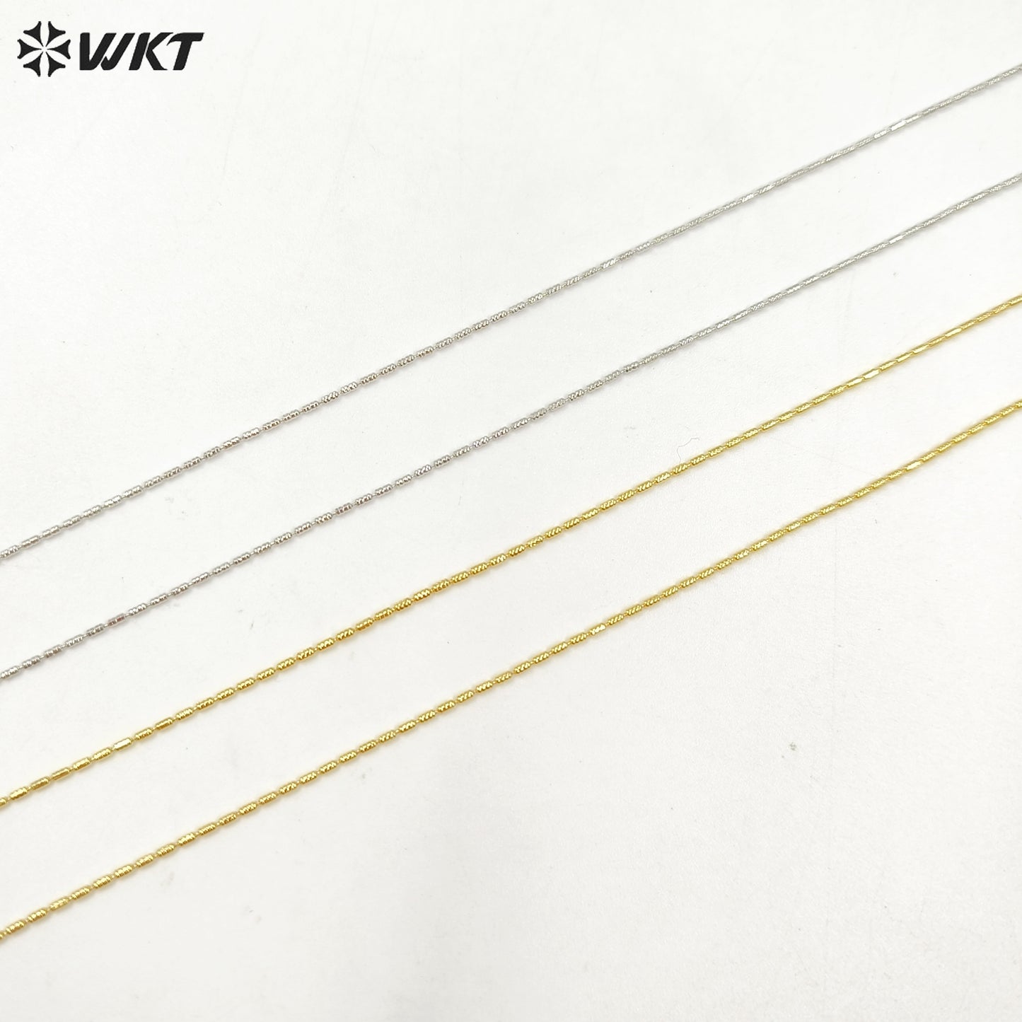 WT-BFN062 Fashion 18k Real Gold Plated Women Jewelry Bamboo Chain for Pendants Match Neckllace
