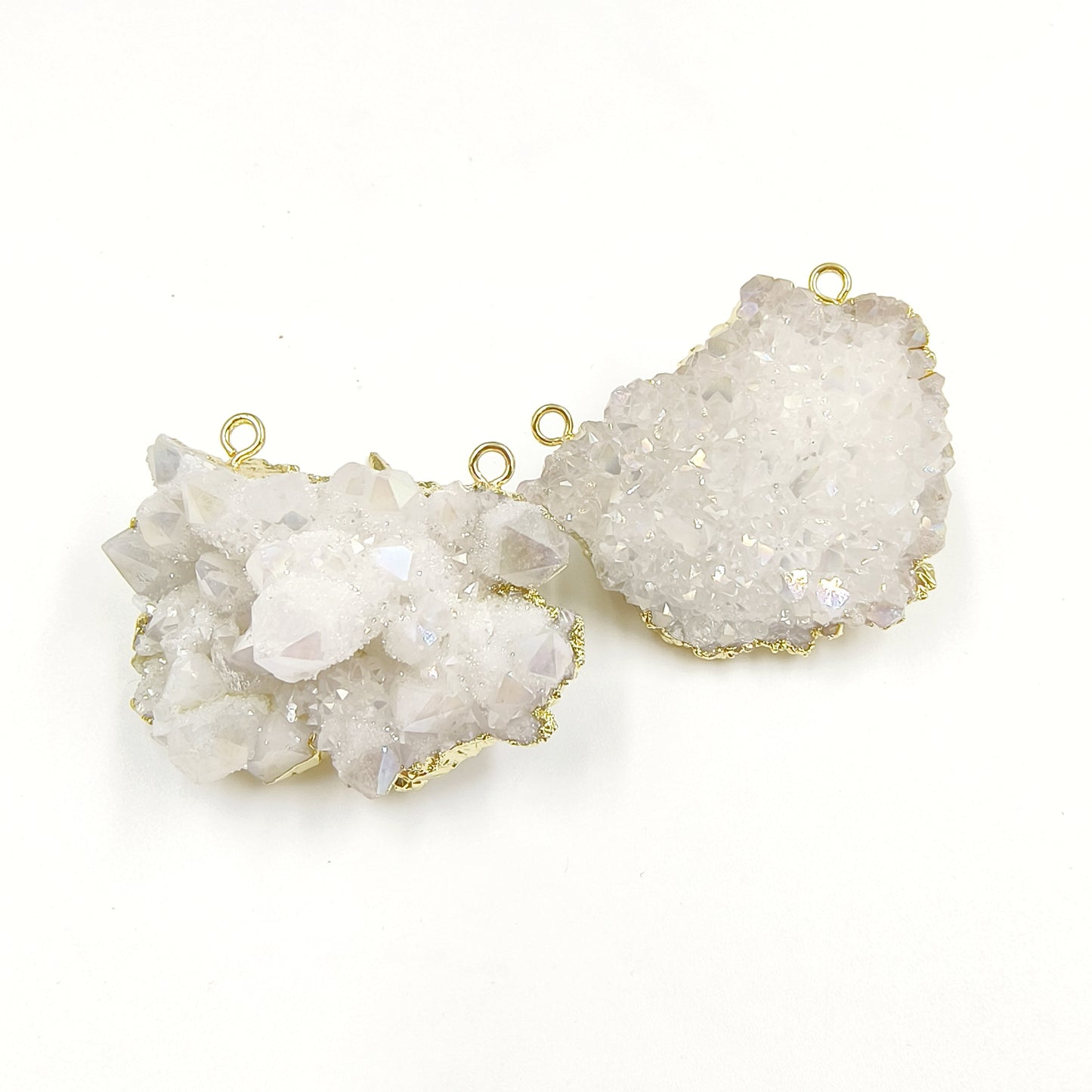 WT-P1918 Fashion Design New Precious Colorful Stone Oval Amazonite Amethyst Stone Aura Crystal Quartz Pendants