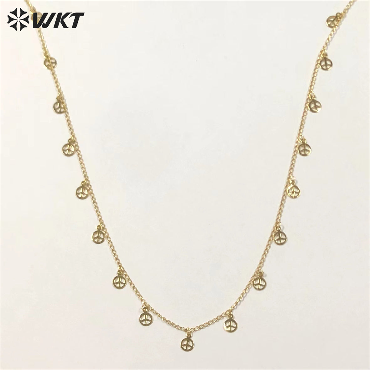 WT-BFN032 WKT Cute Fine Chains Necklace Round Shape Necklace Fashion Choker Jewelry Making Components 18inch Charm Necklace