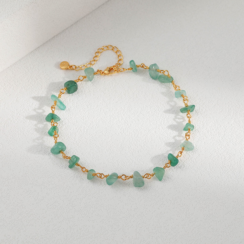WT-B637 WKT Lovely Trendy Gift for Women Star Shaped Lucky Bracelets Natural Colorful Gemstone Opening Bracelets