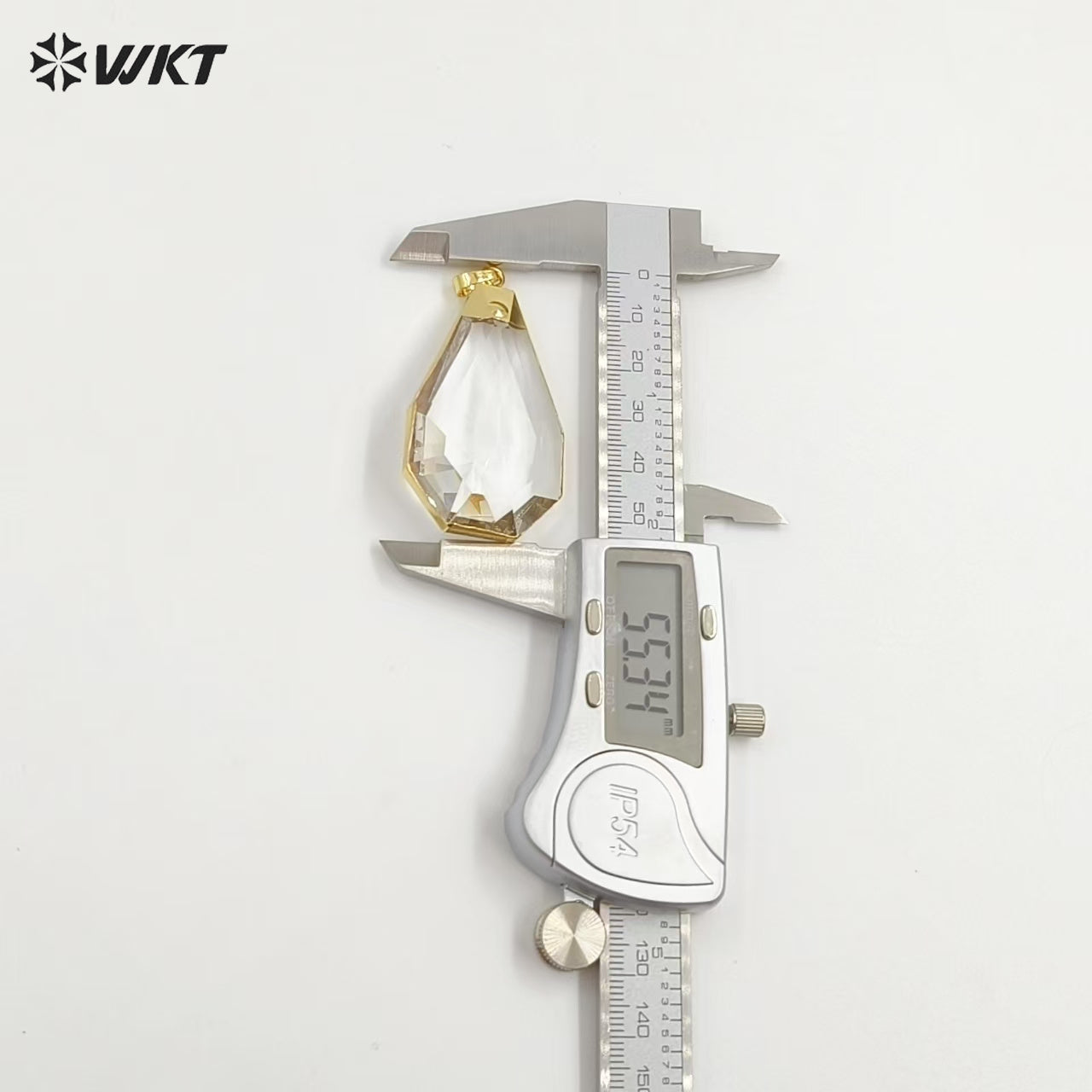 WT-P1305 in Stock ! Fashion Design Natural Rock Crystal Pendants Big Size 38*65mm Waterdrop Shape Crystal Pendant