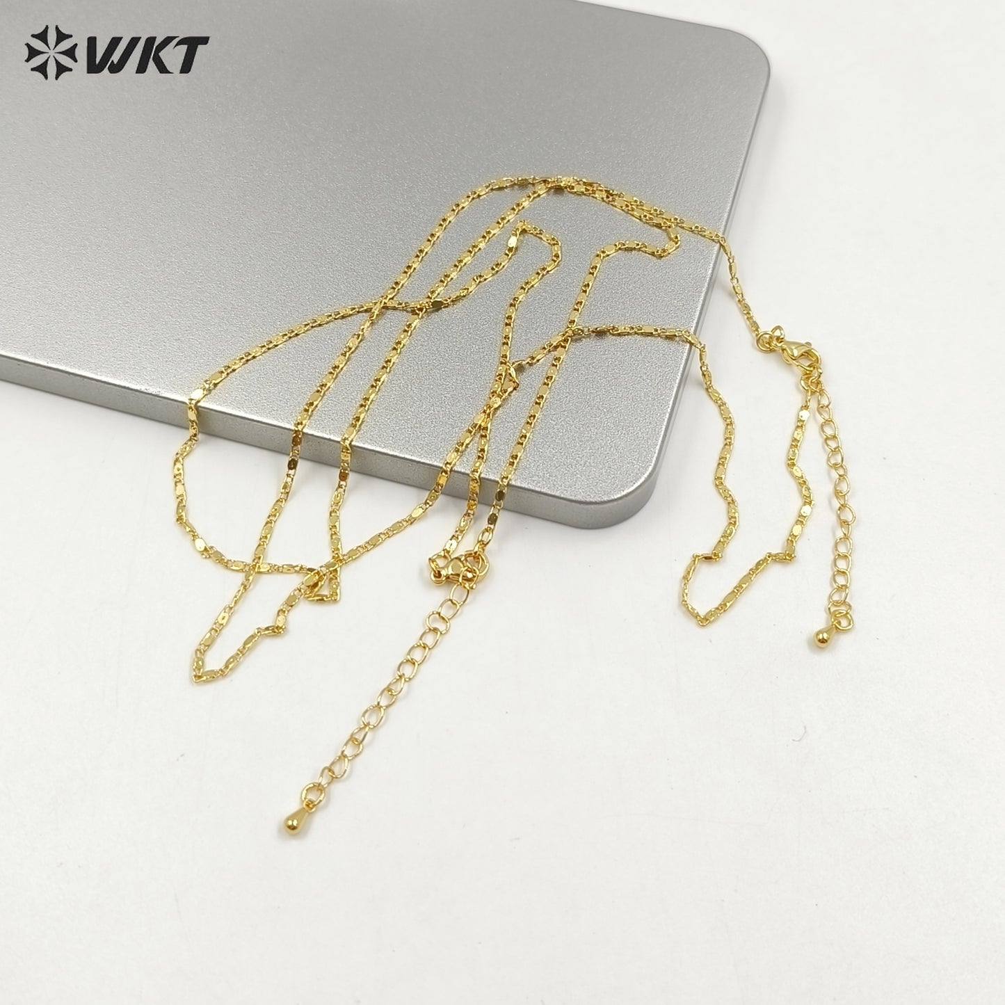 WT-BFN035 Beautiful and Delicate High Quality Women Gold Chain With 18k Gold Plated Brass Bracelet Chain Necklace