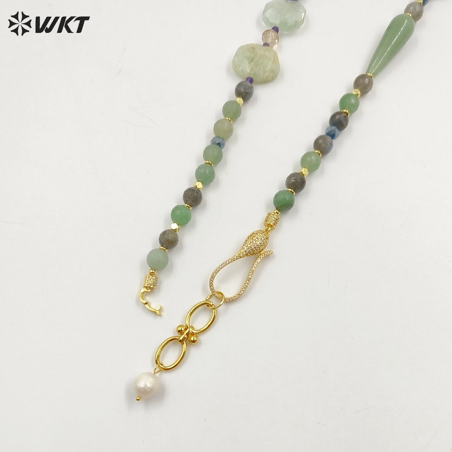 WT-N1475 Wholesale Fashion Gorgeous Hand Made Natural Stone Strand Beads Jewelry Women Necklace for Anneversary