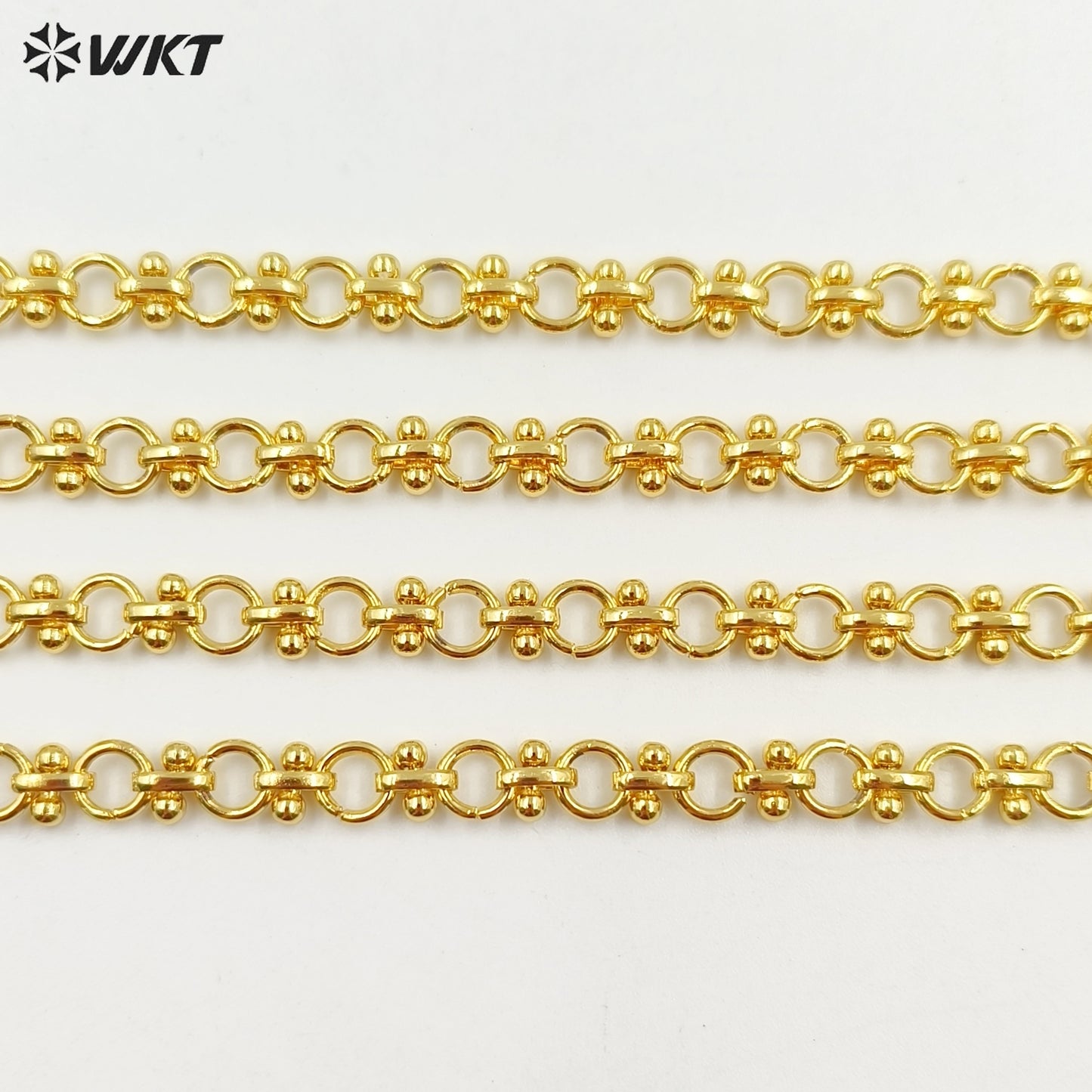 WT-JFN22 WKT Popualr New Arrival Simple Elegant and Fresh Design 18k Gold Plated Buckle Necklace Unisex Hot Sale Chain Jewelry
