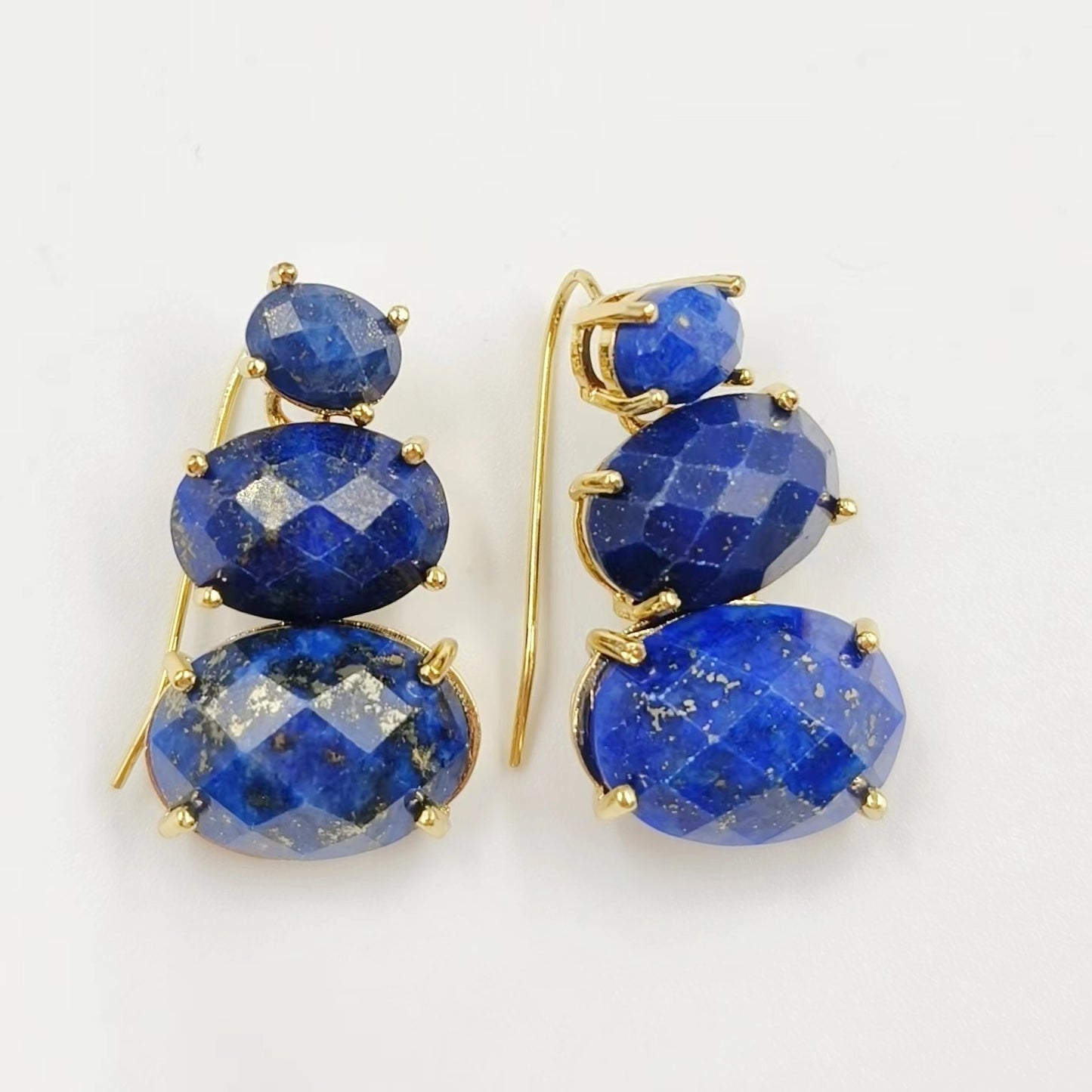 WT-E736 Amazing Colorful Elegant Natural Gemstone Long Charming in Drop Earrings Women Pendant Earrings
