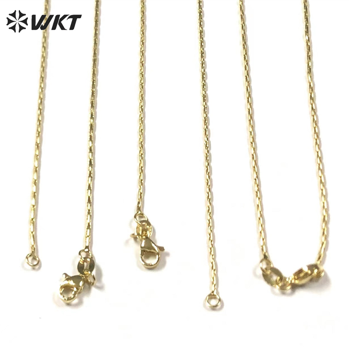 WT-BFN033 Beautiful Women Brass Chain Gold Chain Brass With Gold Plated Link Chains for DIY Jewelry Findings