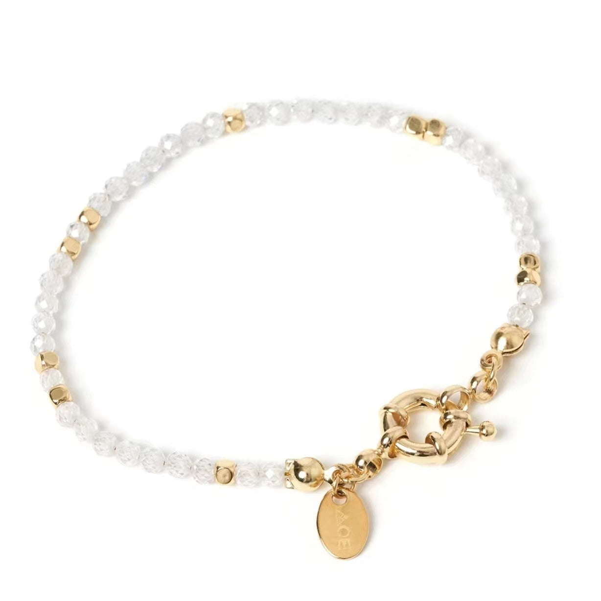 WT-B638 WKT Lovely Fashion Design Trendy Gift for Women Gemstone 6.5inch Long Natural Colorful Gemstone Bracelets