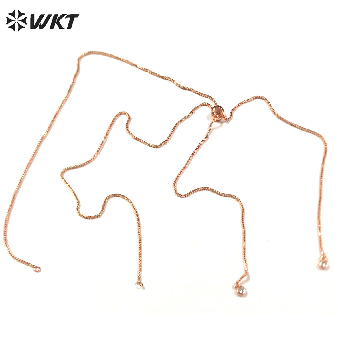 WT-BFN041 30inch Length Gold Chain With 18k Gold Plated Yellow Brass Chain Exquisite and Compact Link Chain for Paty