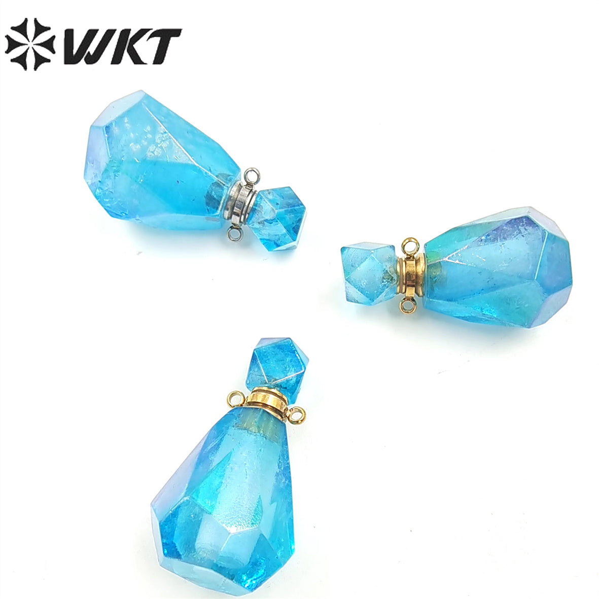 WT-P1786 Lovely Fashion Perfume Bottle Pendant Natural Crystal Exquisite Pendant Women Jewelry Crystal Quartz Pendant
