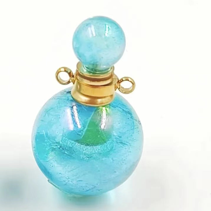 WT-P1930 Fashion Design Trendy New Precious Knife Shaped Colorful Stone Crystal Quartz Perfume Bottle Pendants