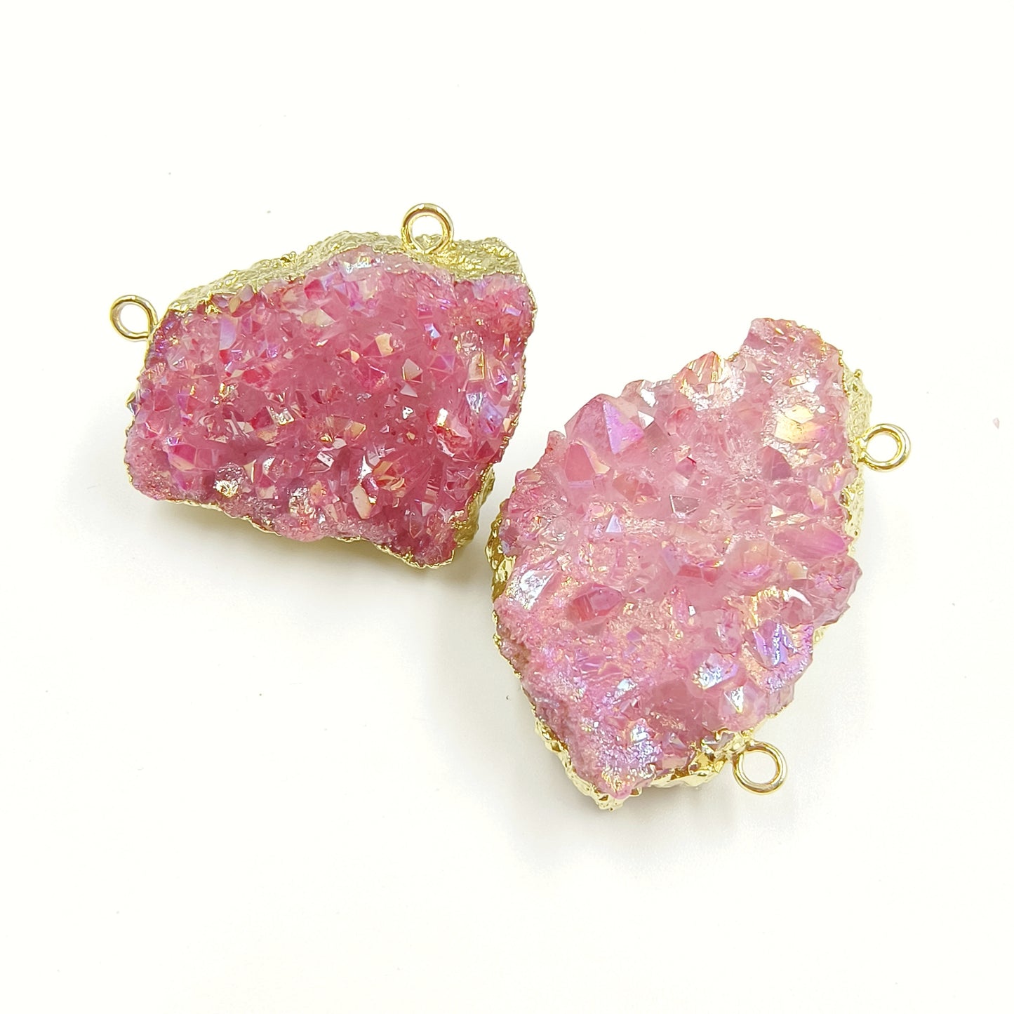 WT-P1918 Fashion Design New Precious Colorful Stone Oval Amazonite Amethyst Stone Aura Crystal Quartz Pendants