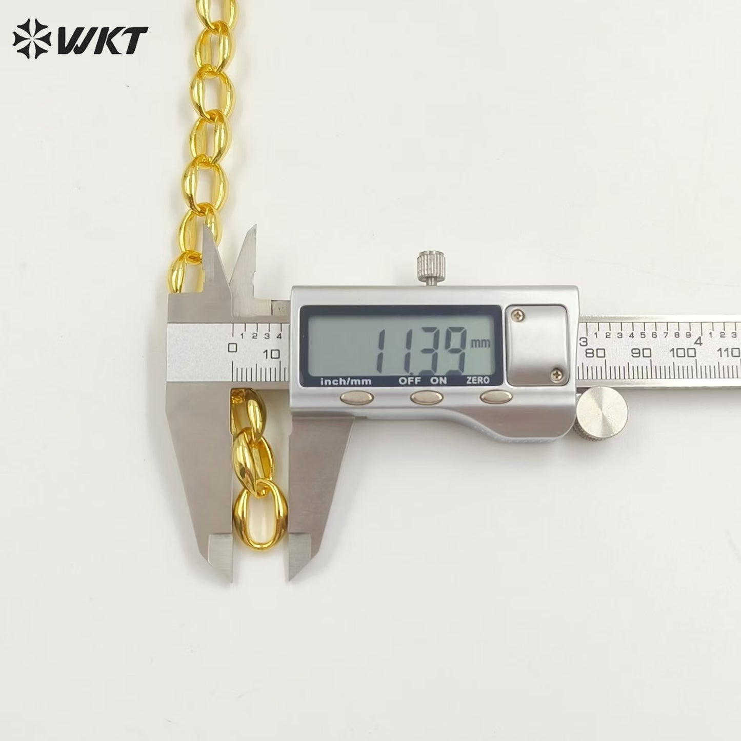 WT-BC229 New Style 18K Real Gold Plated Coffe Bean Shape Metal Jewelry Chain for Necklace Bracelet Design