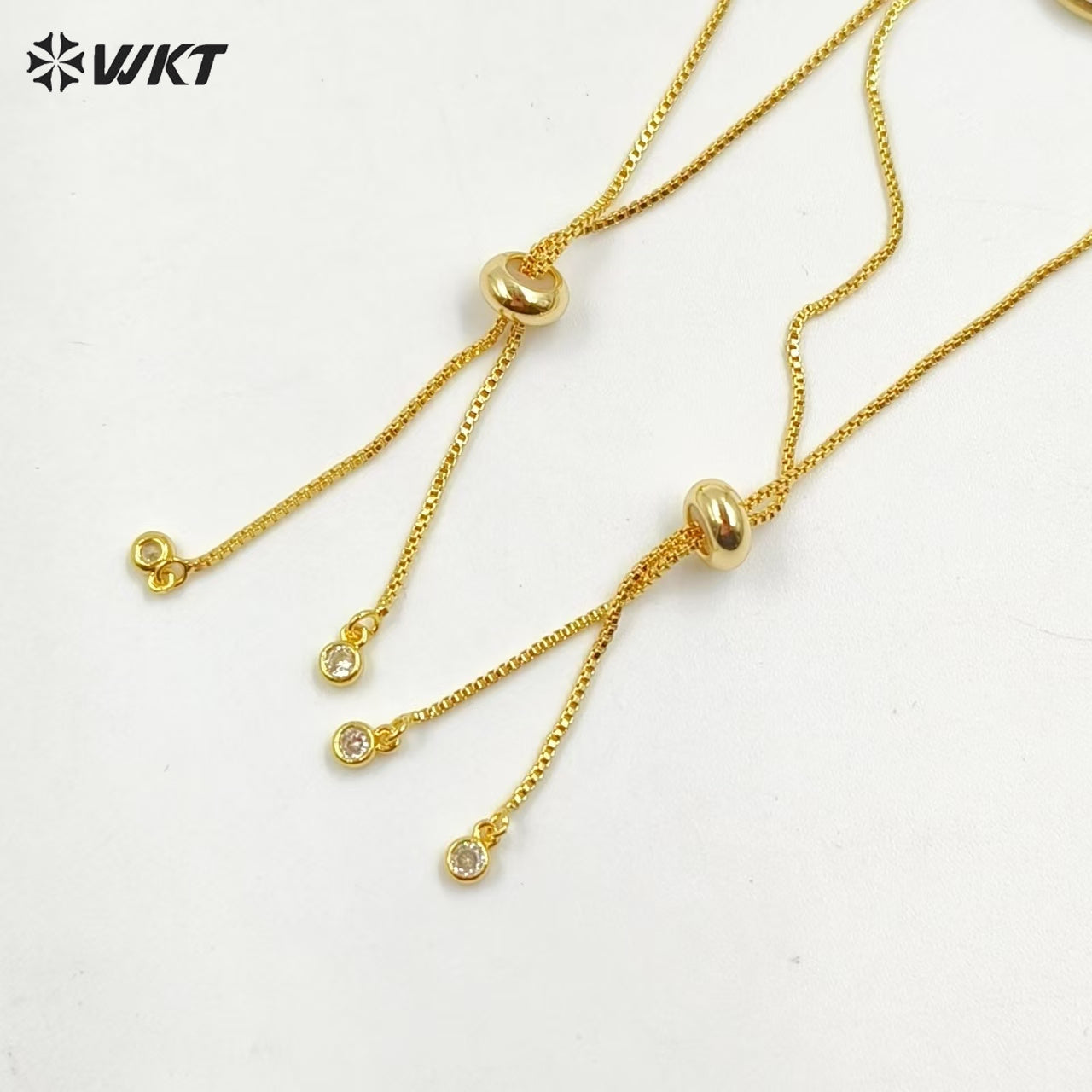 WT-B306 Simple All-match Pearl Connector Bracelets for Women Party Gift,Natural Pearl Connector Bracelets with Gold Chain Design