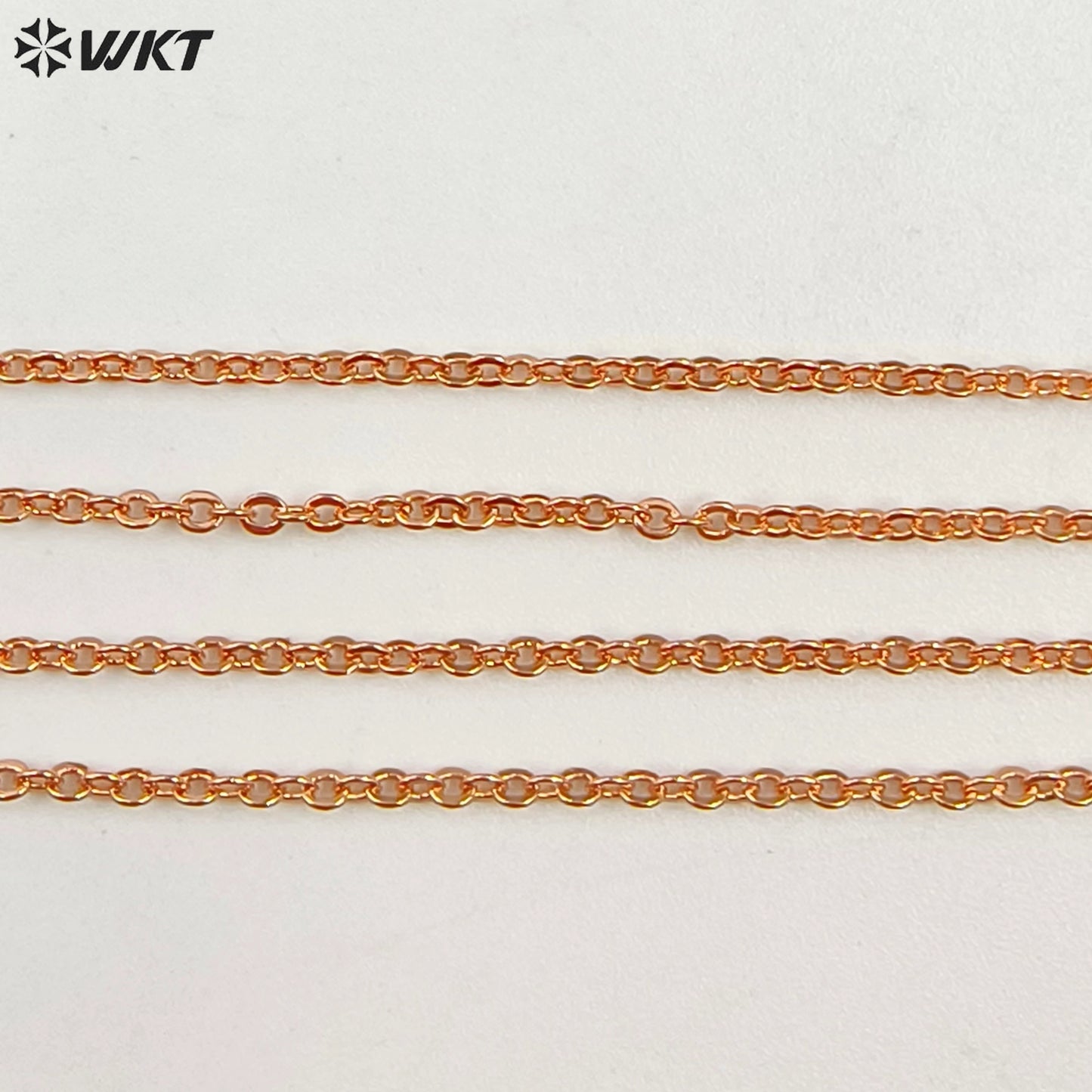 WT-N1043 WKT New Necklace Fashion Jewelry Best Electroplated Resist Tarnishable Brass Necklace Chain