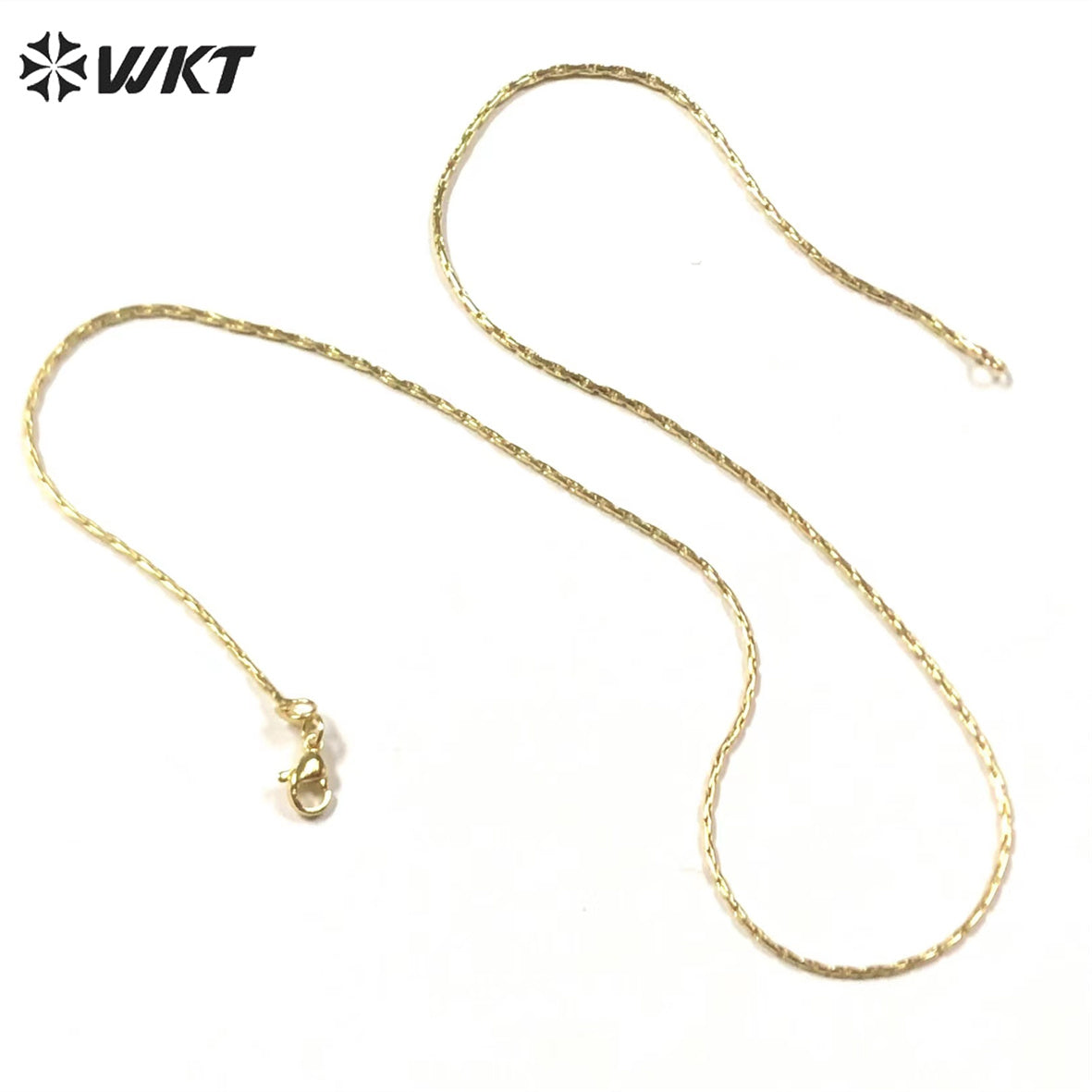 WT-BFN033 Beautiful Women Brass Chain Gold Chain Brass With Gold Plated Link Chains for DIY Jewelry Findings