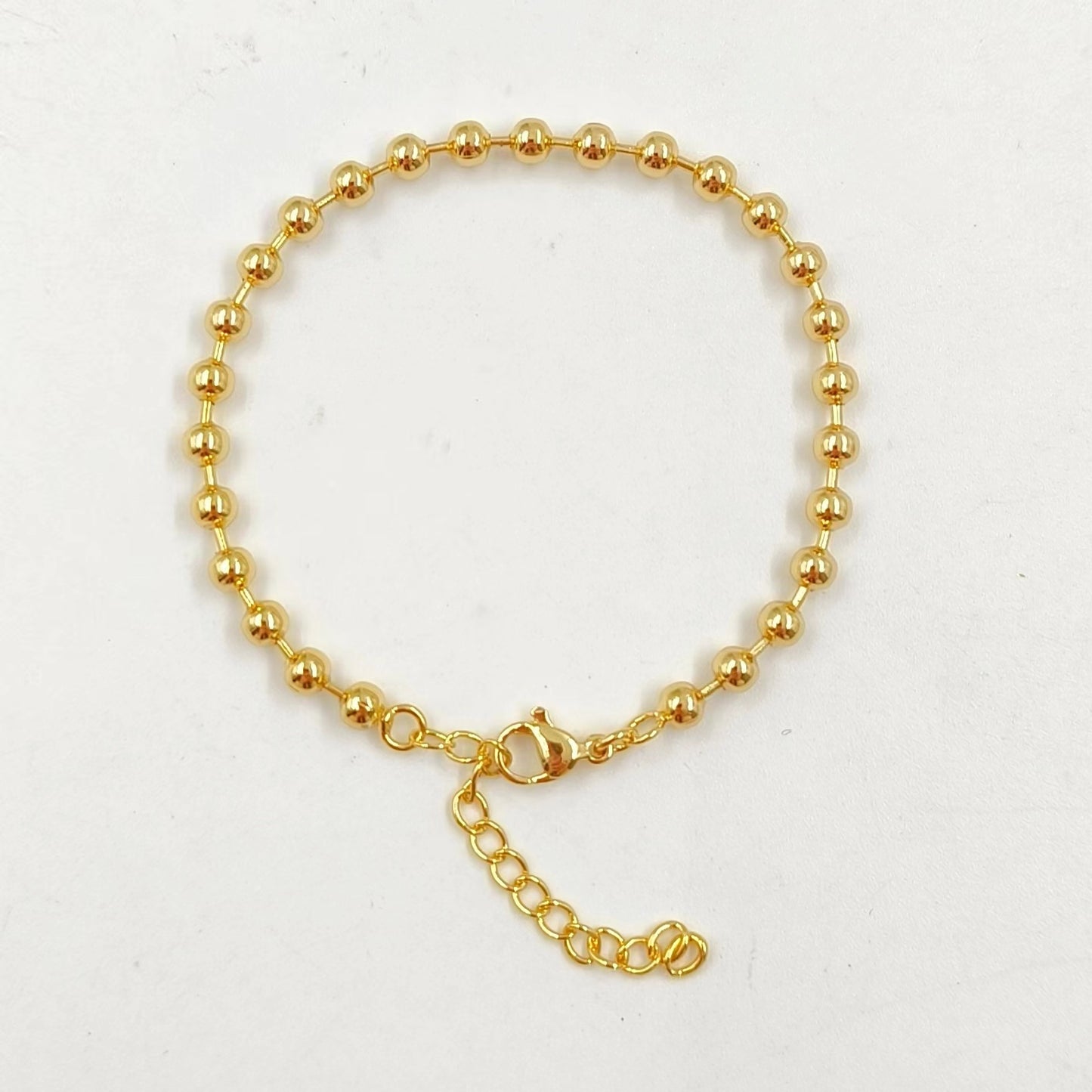 WT-JF343 Newest Fashion 18K Real Gold Plated Round Brass Beads Made Women Bracelets Unique Lady Daily Wear Jewelry