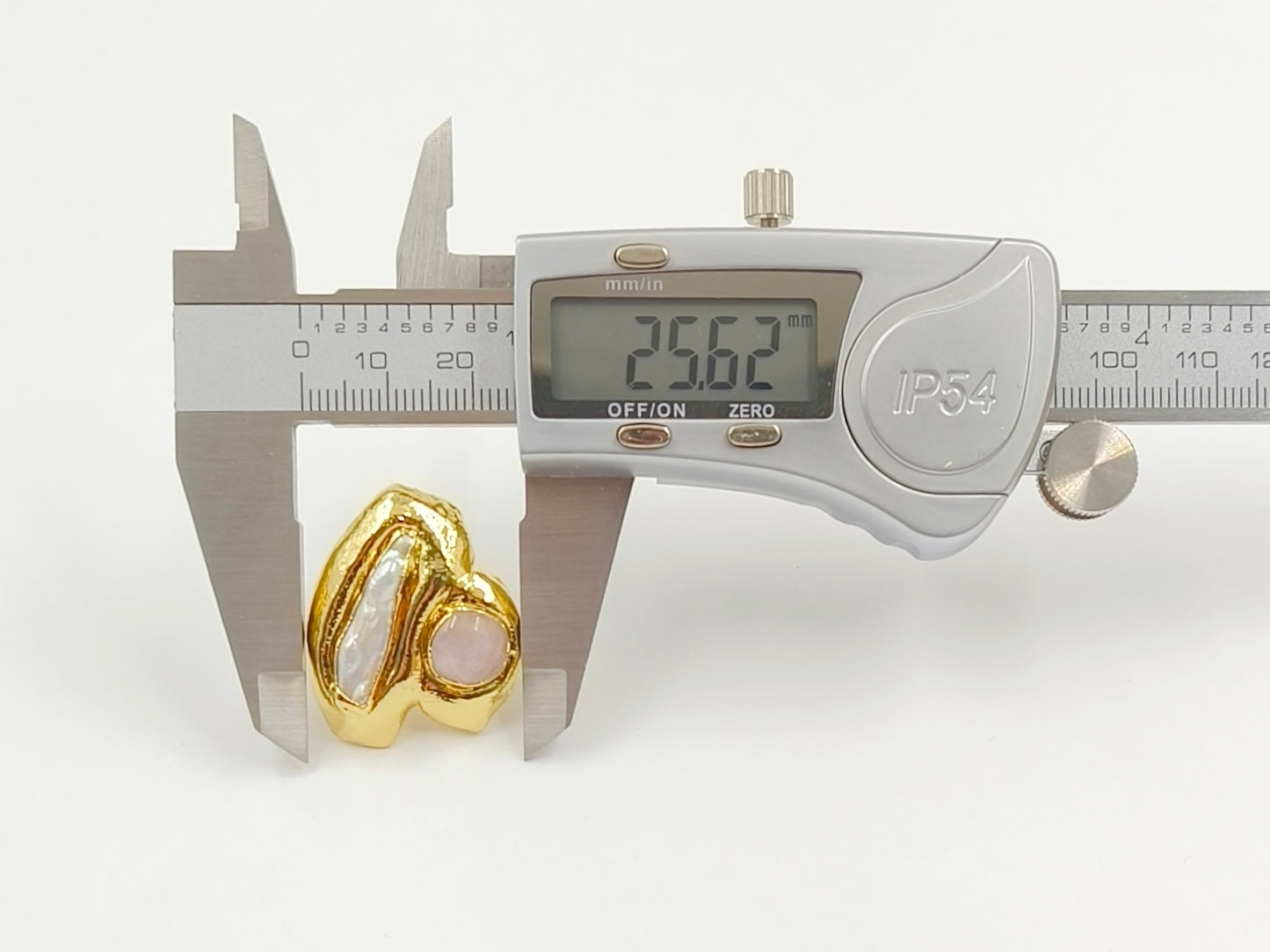 WT-MPR131 Wholesale Newest Design Fashion 18K Real Gold Plated Double Stone and Pearl Women Ring for Office Daily Styles